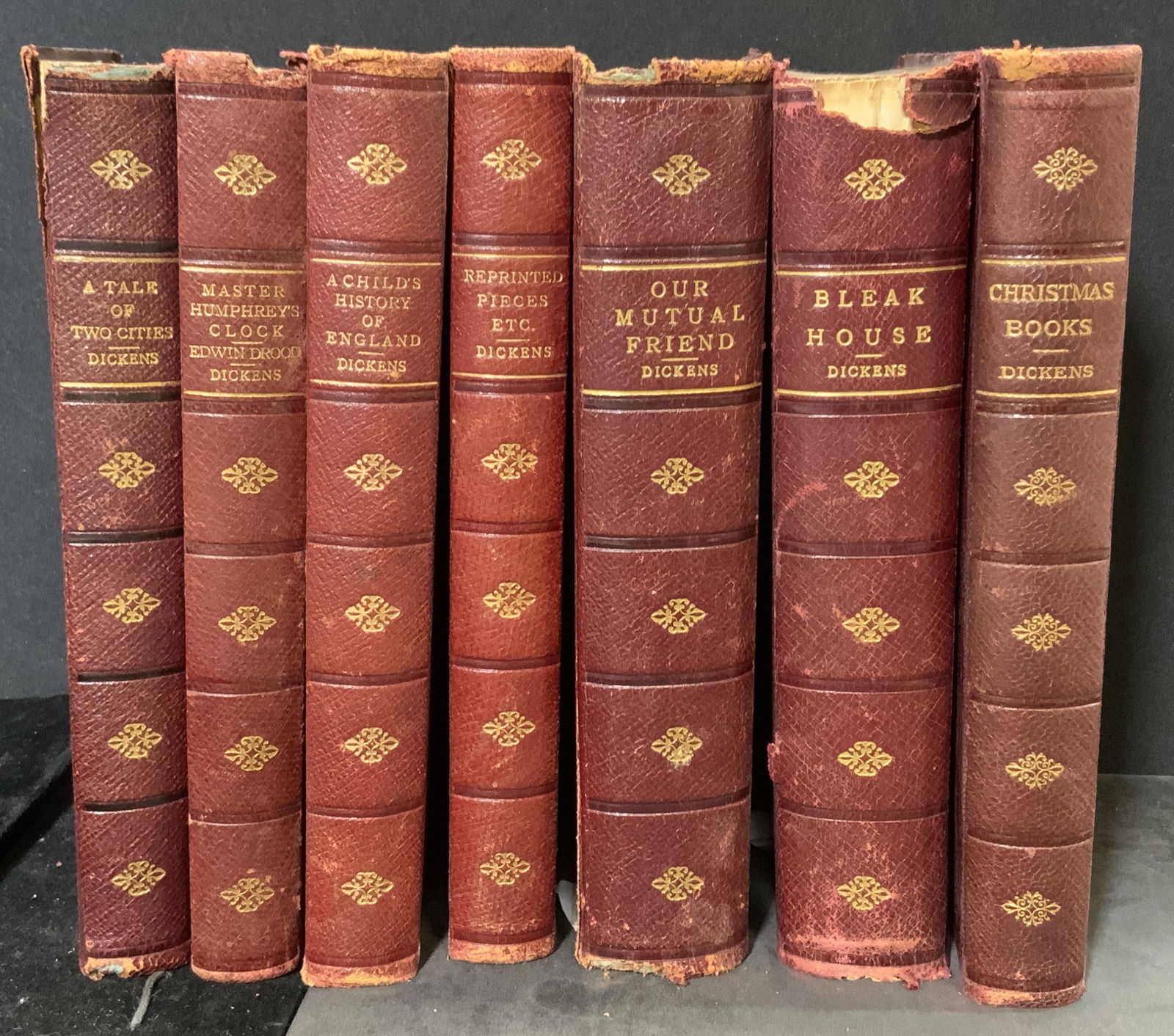 Group Lot 7 Antique Charles Dickens Works (1 of 9)
