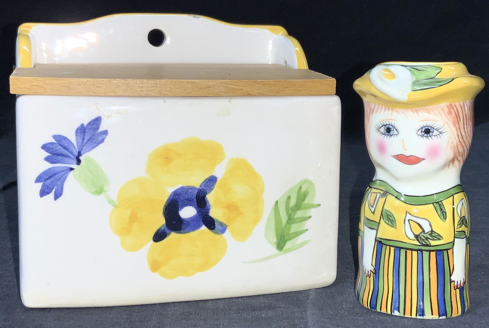 Ceramic Tea Caddy & Flower Vase (1 of 9)