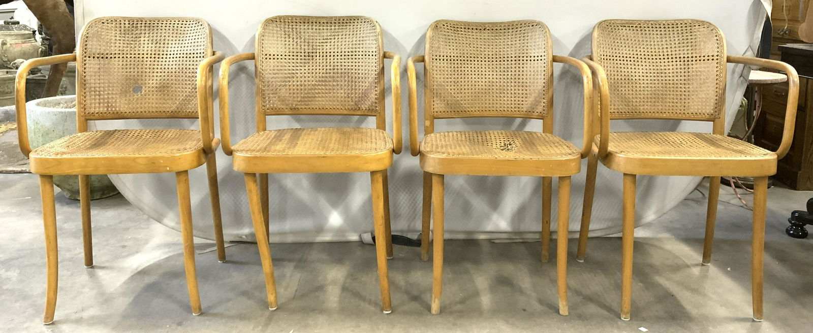MCM JOSEF HOFFMANN Caned Bentwood Chairs (1 of 11)