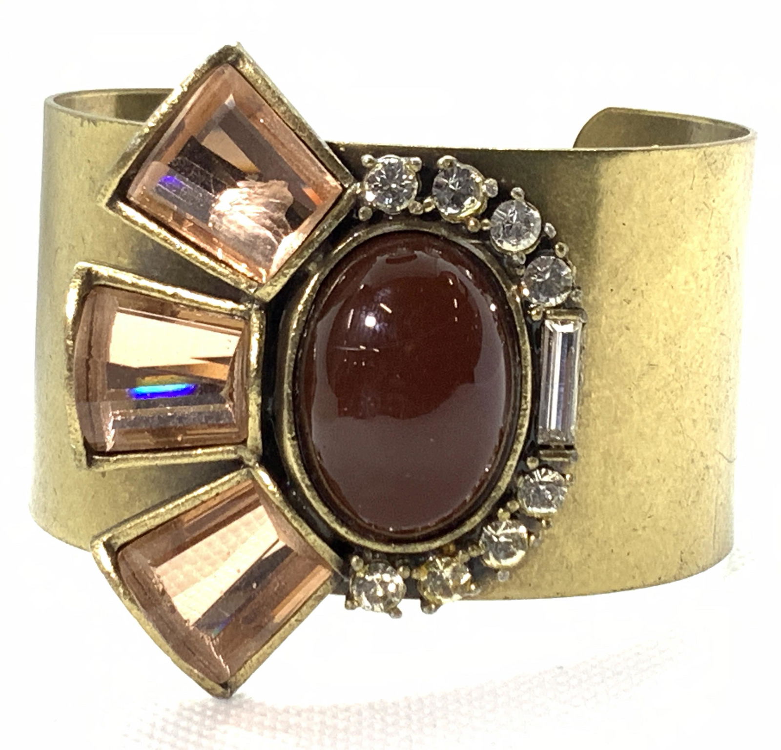 YORSCA Gold Toned Chunky Cuff Bracelet (1 of 6)