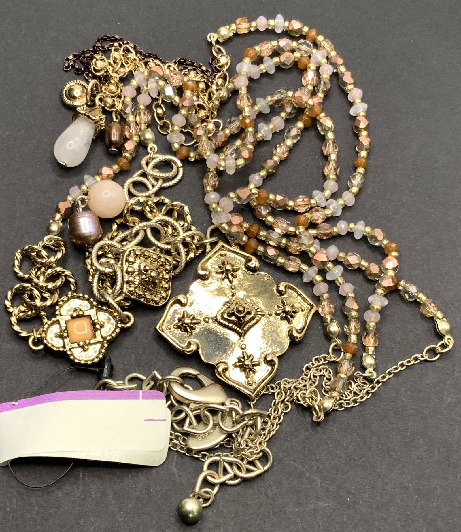 CHICOS NWT Multi Chain Charm Necklace, Jewelry (1 of 9)