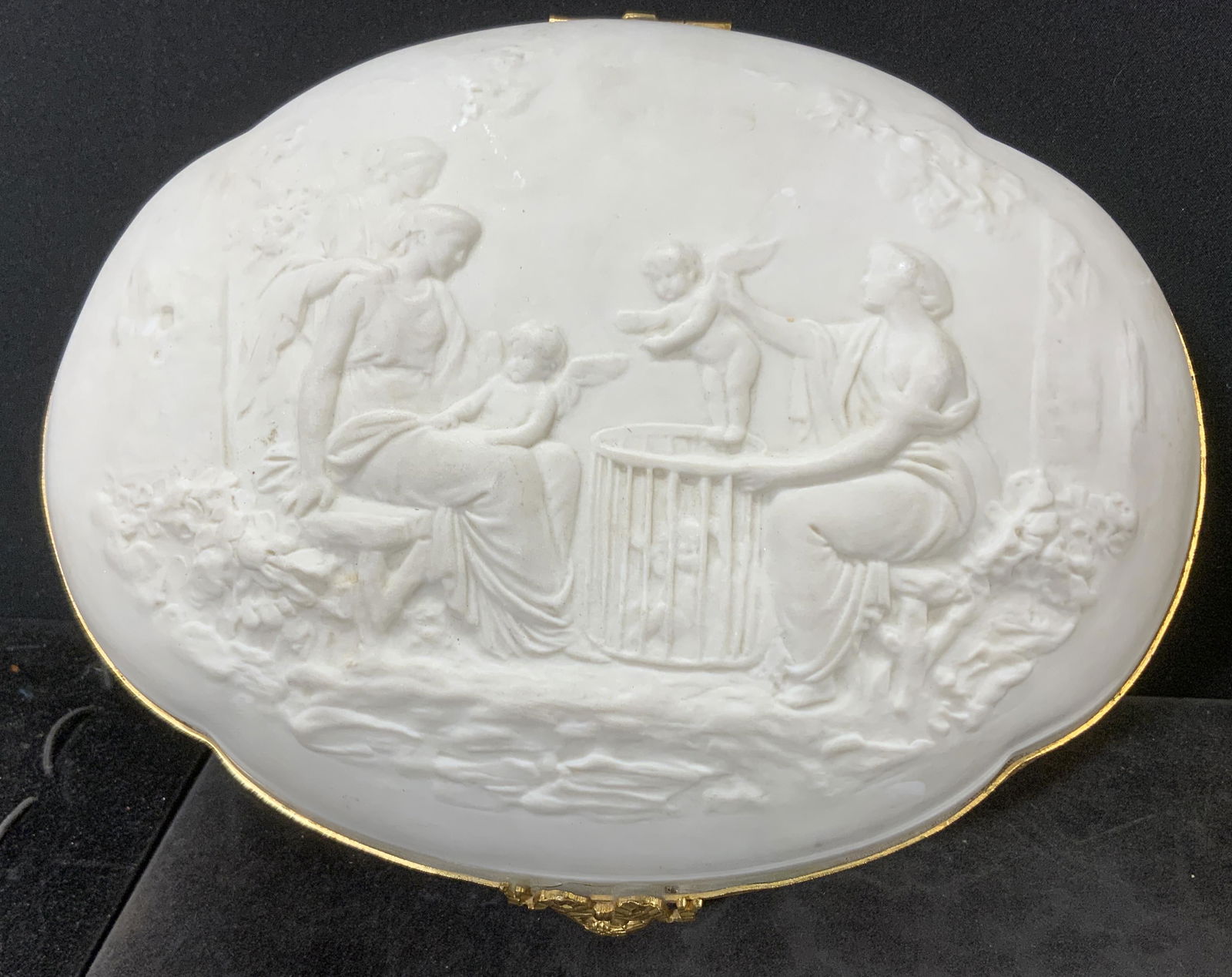 Limoges Cherubic Ceramic Box (1 of 6)