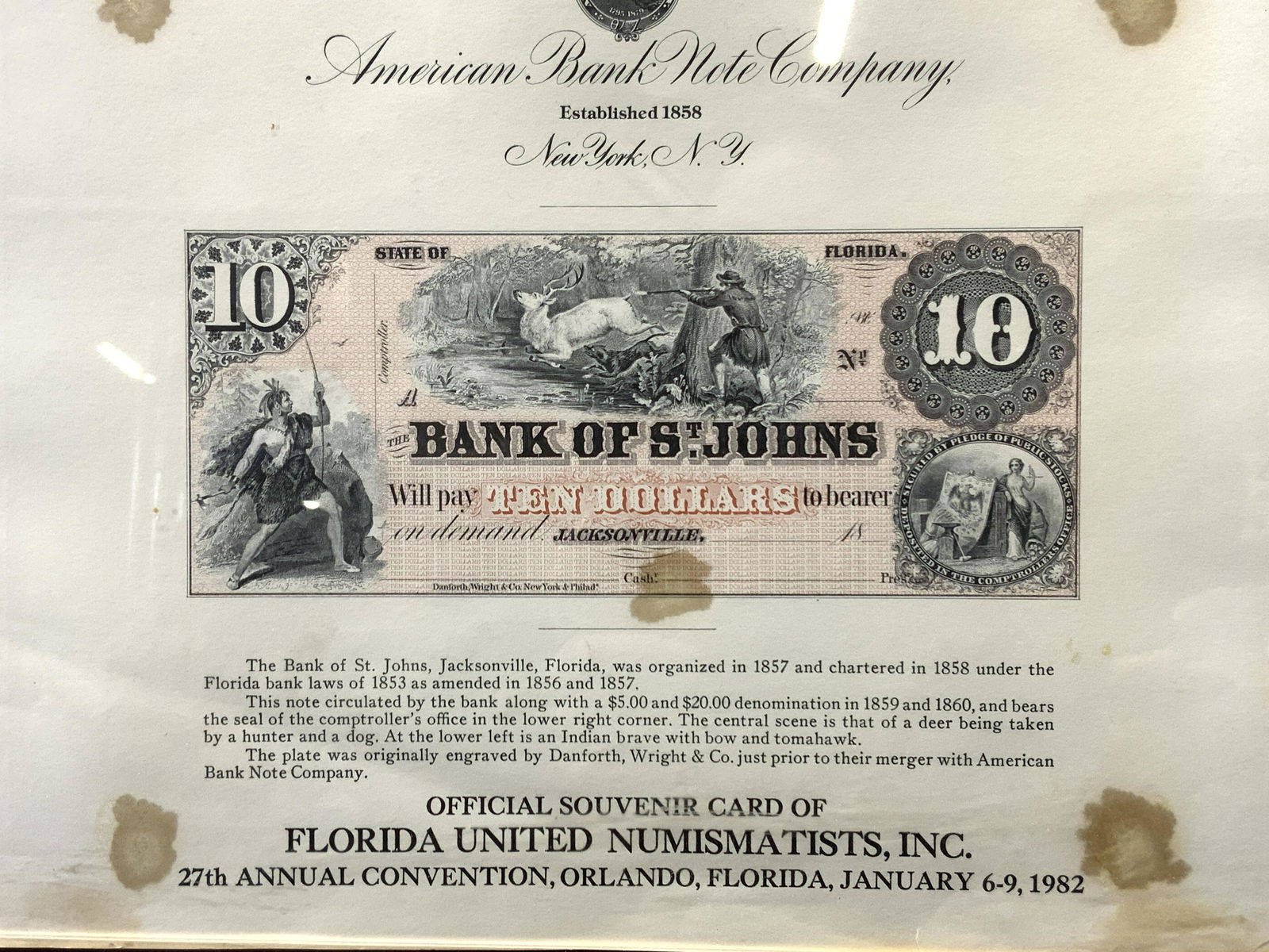 Vtg. Souvenir from American Bank Note Company (1 of 4)