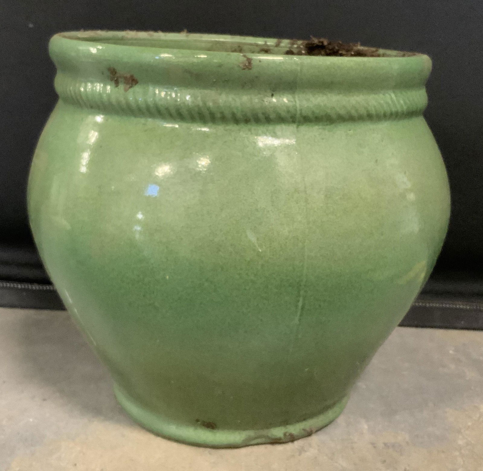 Ceramic Green Planter (1 of 6)