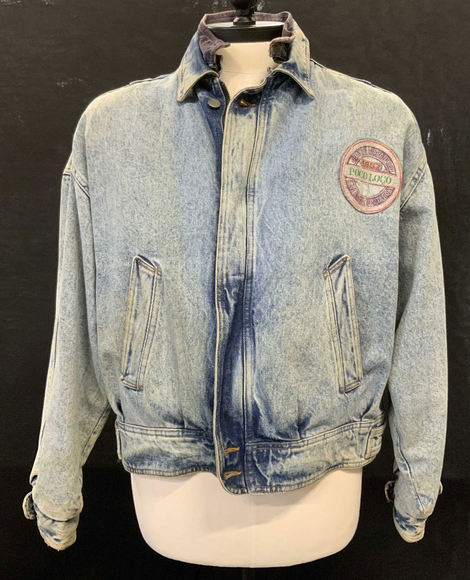 POCOLOCO VNTG Denim Bomber Jacket (1 of 6)