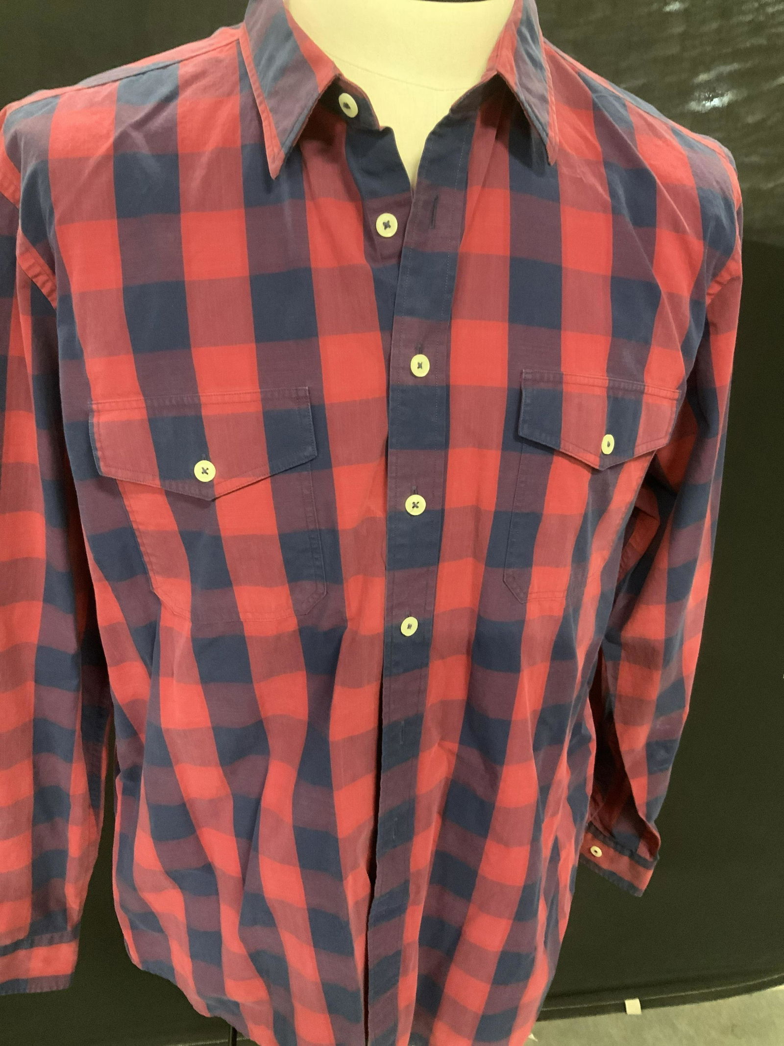 Thomas PINK Cotton Plaid Button Down Shirt, London (1 of 6)