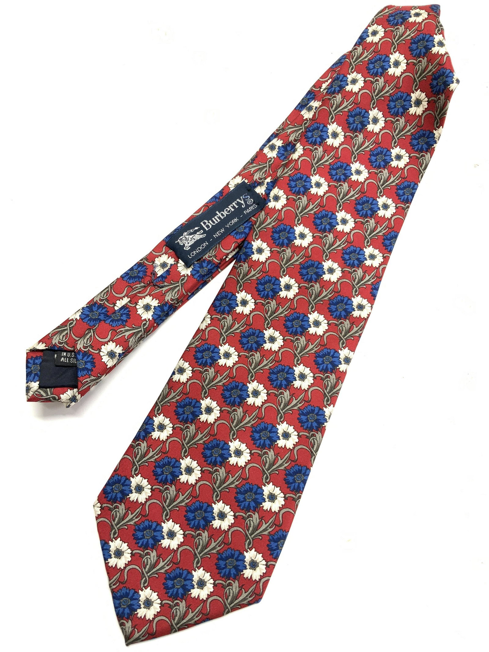 BURBERRY Hand Made Silk Tie (1 of 5)