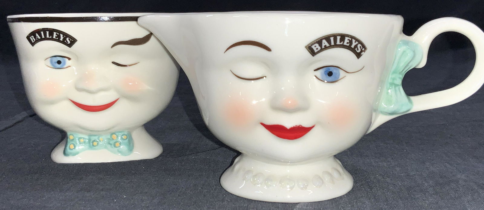 Limited Edition Baileys Face Cup & Pourer, C. 1996 (1 of 9)