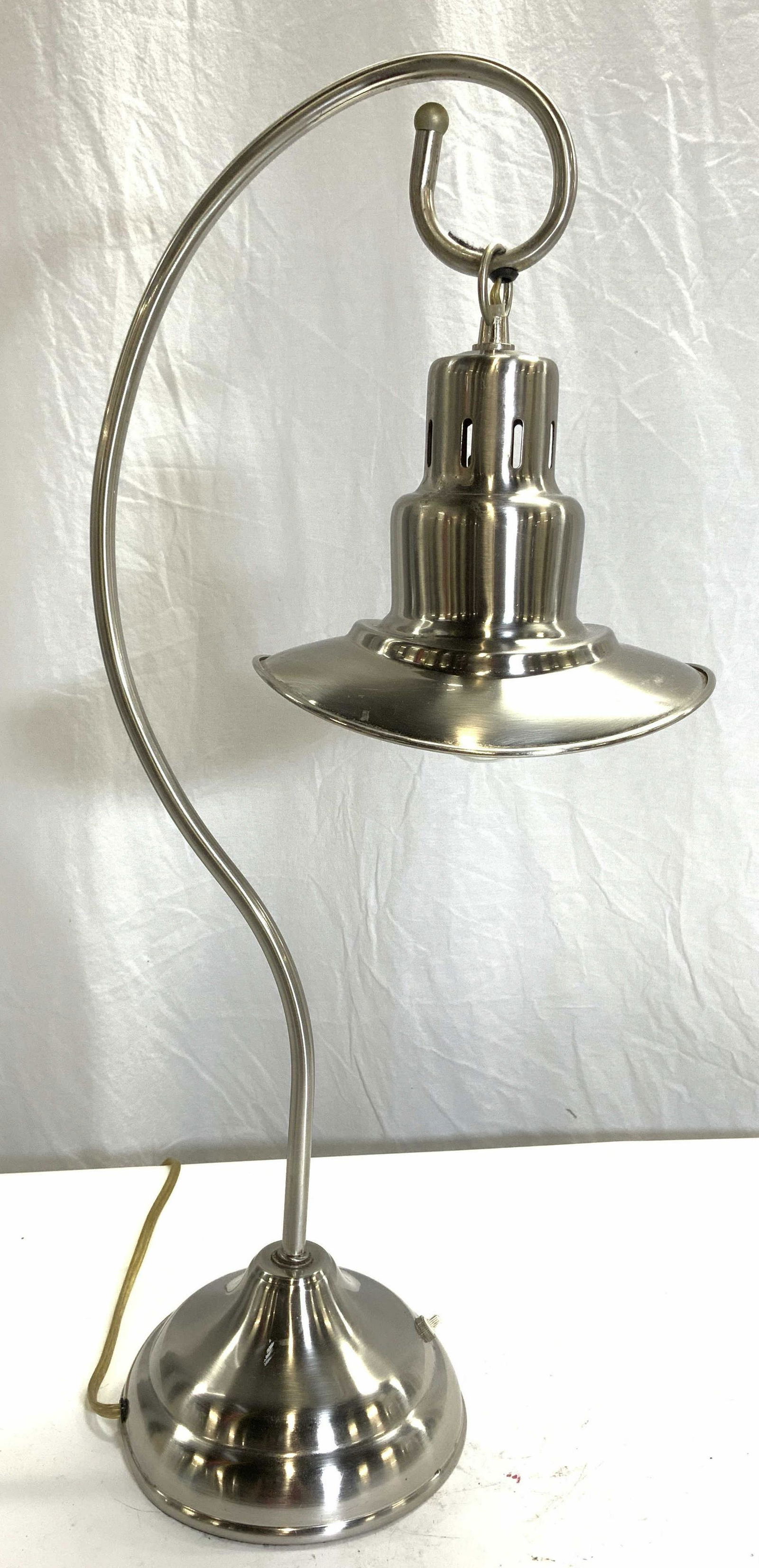 Industrial Style Brushed Metal Table Lamp (1 of 9)