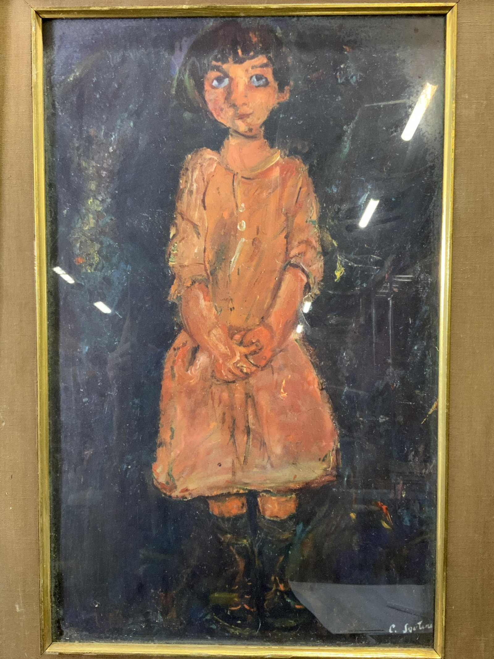 Chaim Soutine Litho La Fillette a la robe Rose (1 of 9)