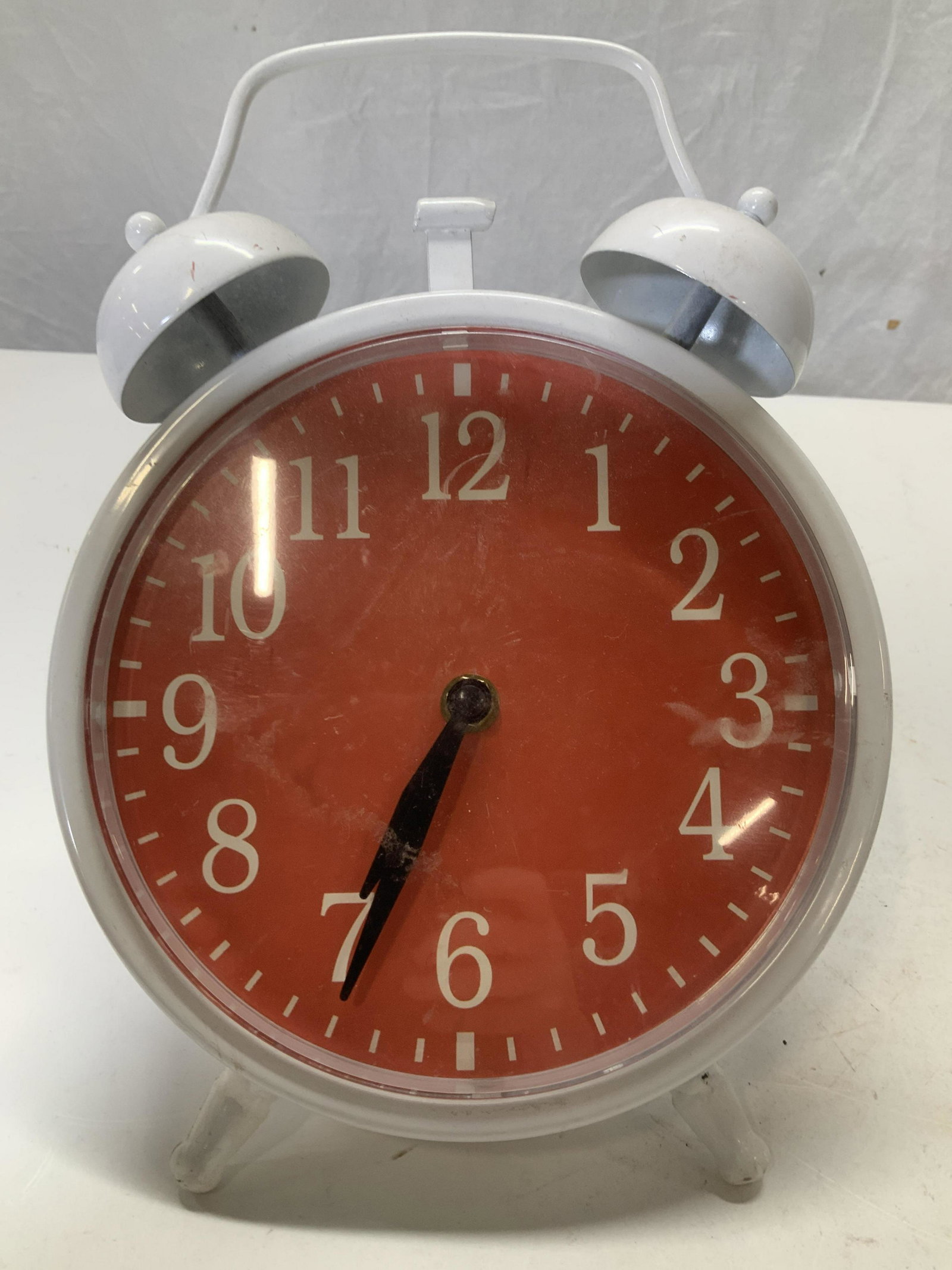 Oversized Vintage Style Bell Clock, 10 in (1 of 6)