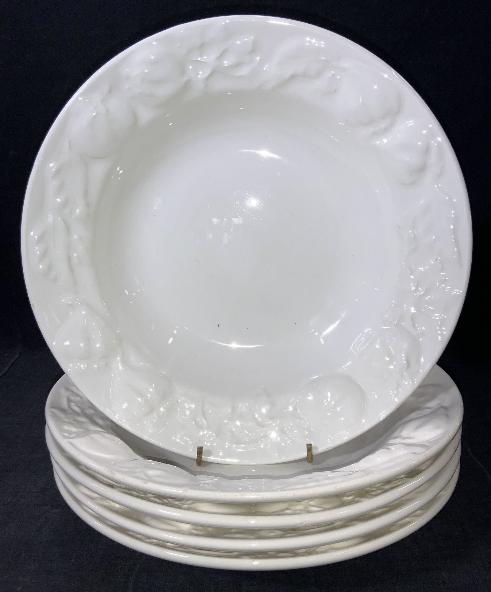 IPATRIZI 5 Ceramic Embossed Bowls, Italy (1 of 9)