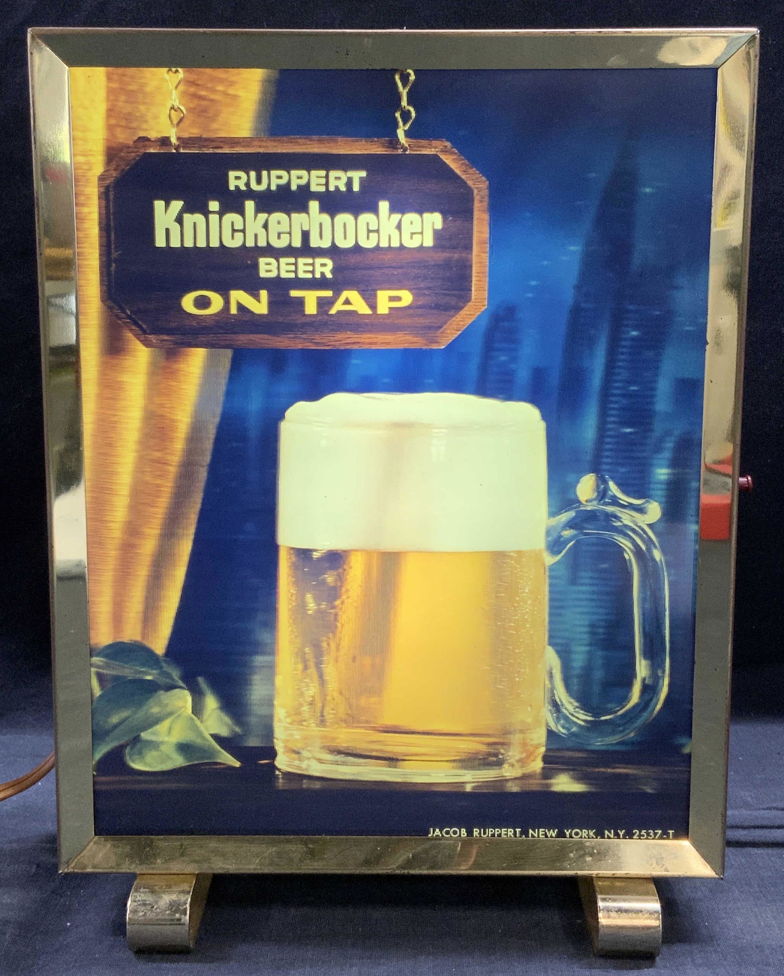 RUPPERT KNICKERBOCKER BEER ON TAP Illuminated Sign (1 of 7)