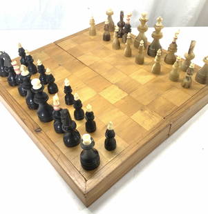 Animal Kingdom Themed Chessmen & Exotic Board Chess Set - Fancy Chess