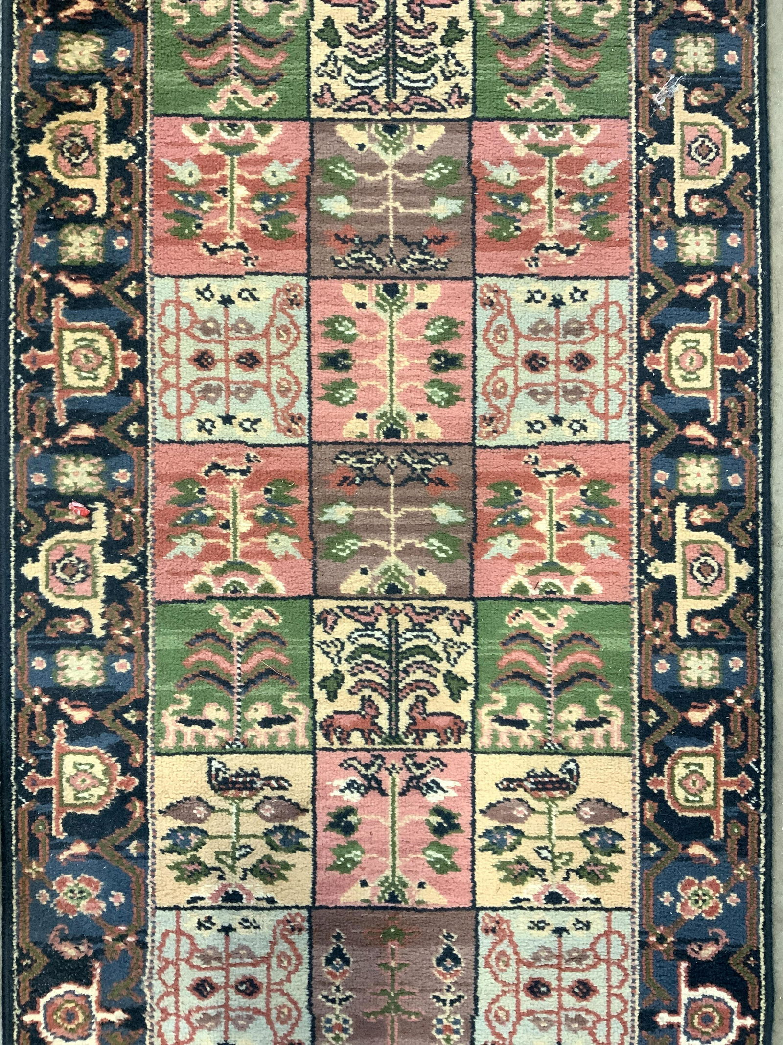 KARASTAN CHAHAR MAHAL Fringed Wool Runner (1 of 10)