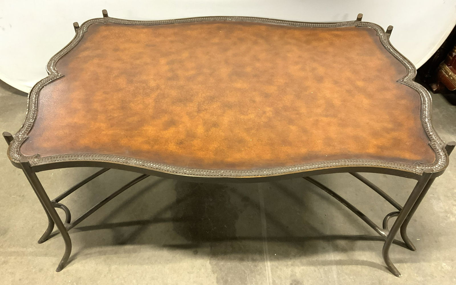 DENNIS & LEEN ASHFORD COCKTAIL Wood & Metal Table (1 of 14)