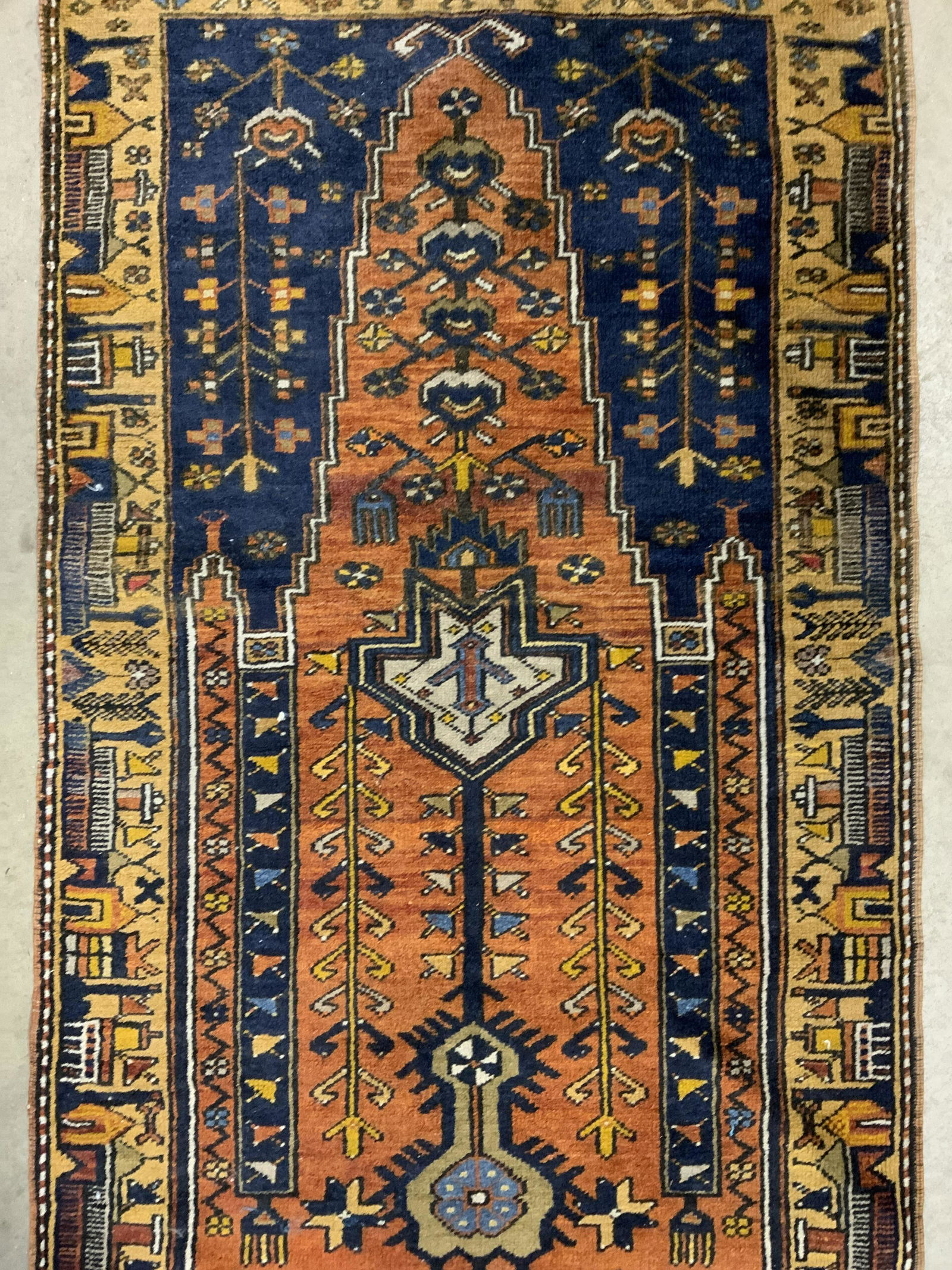 Antique Fringed Handmade Wool Afgan Rug (1 of 10)
