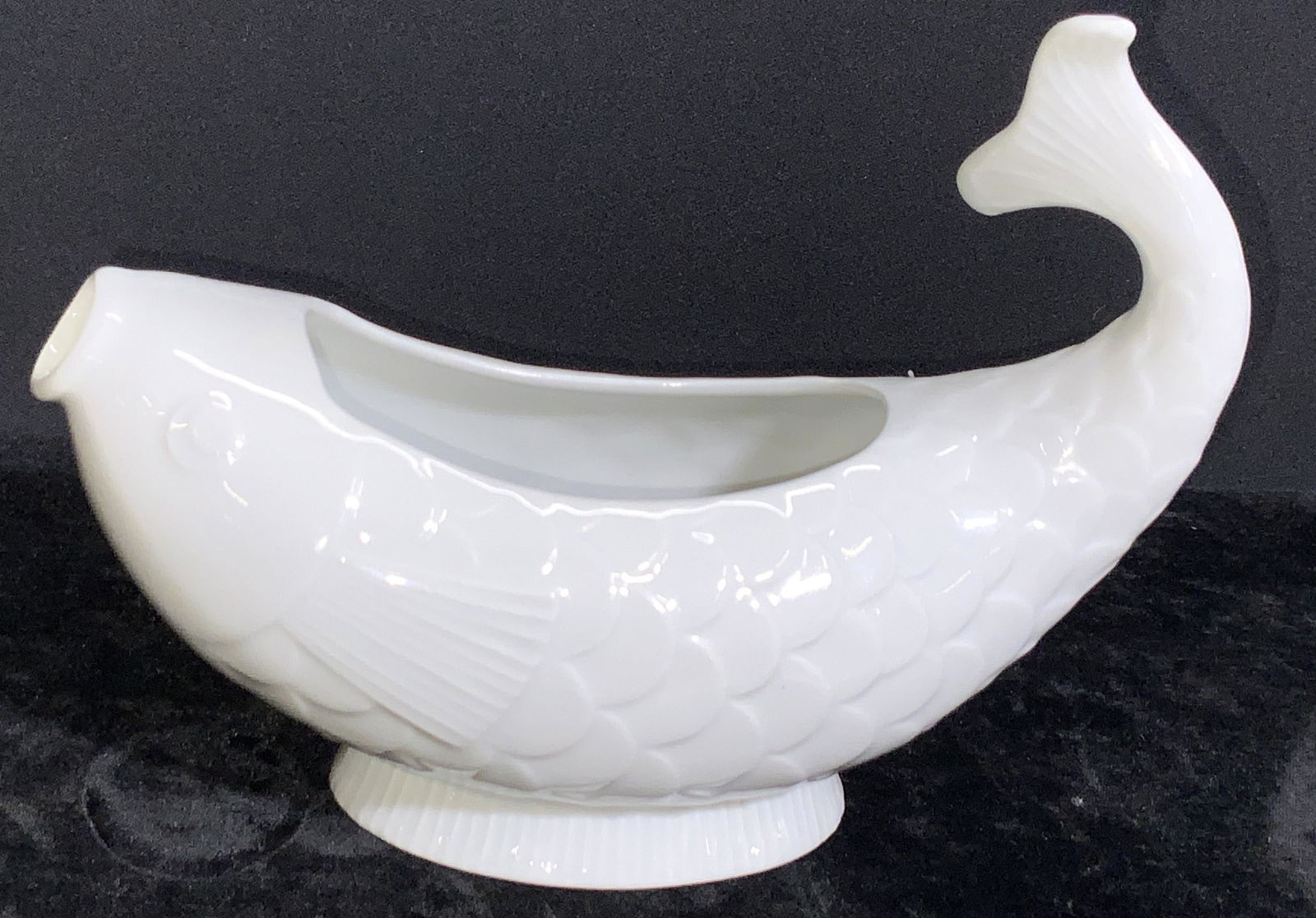 DANSK Signed French Porcelain Fish Form Vessel (1 of 11)