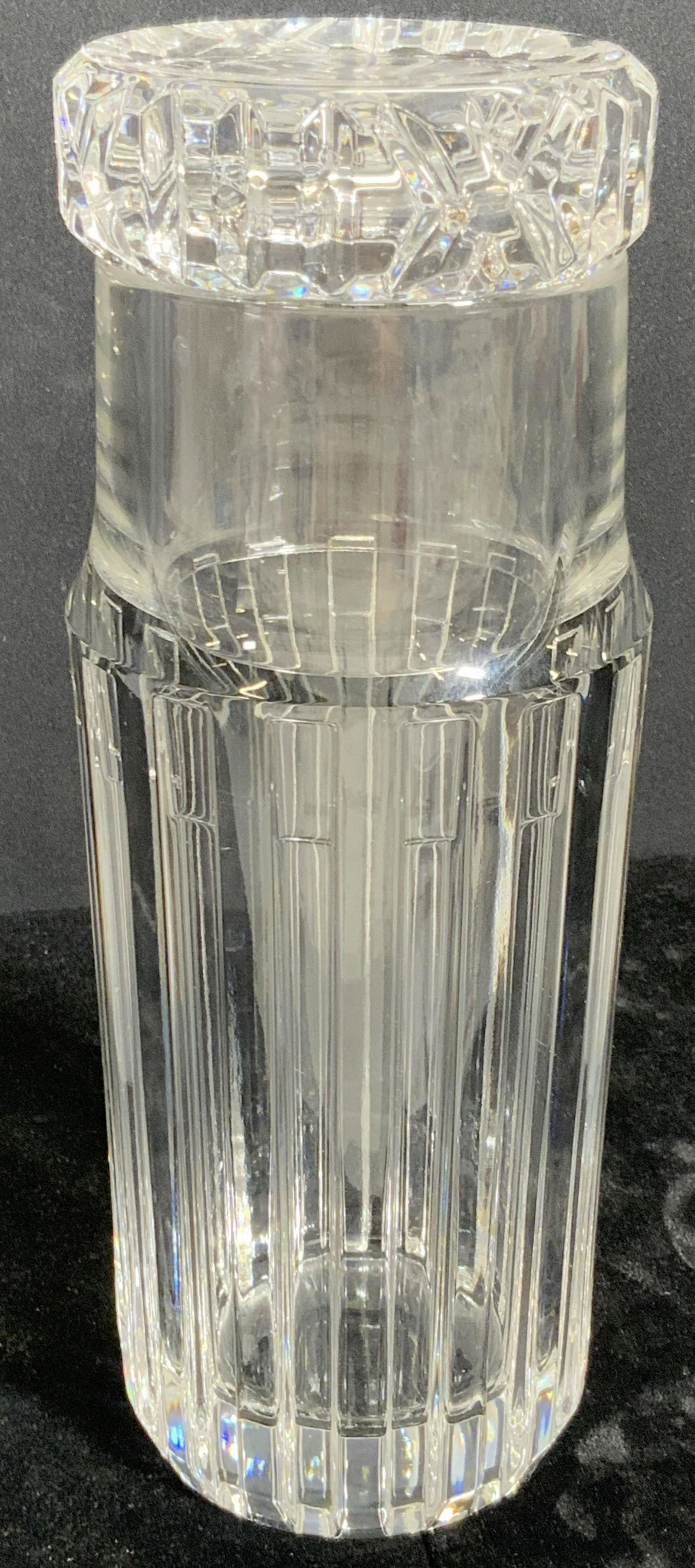 TIFFANY & CO. Sign Vintage Cut Crystal Carafe, Lid (1 of 14)
