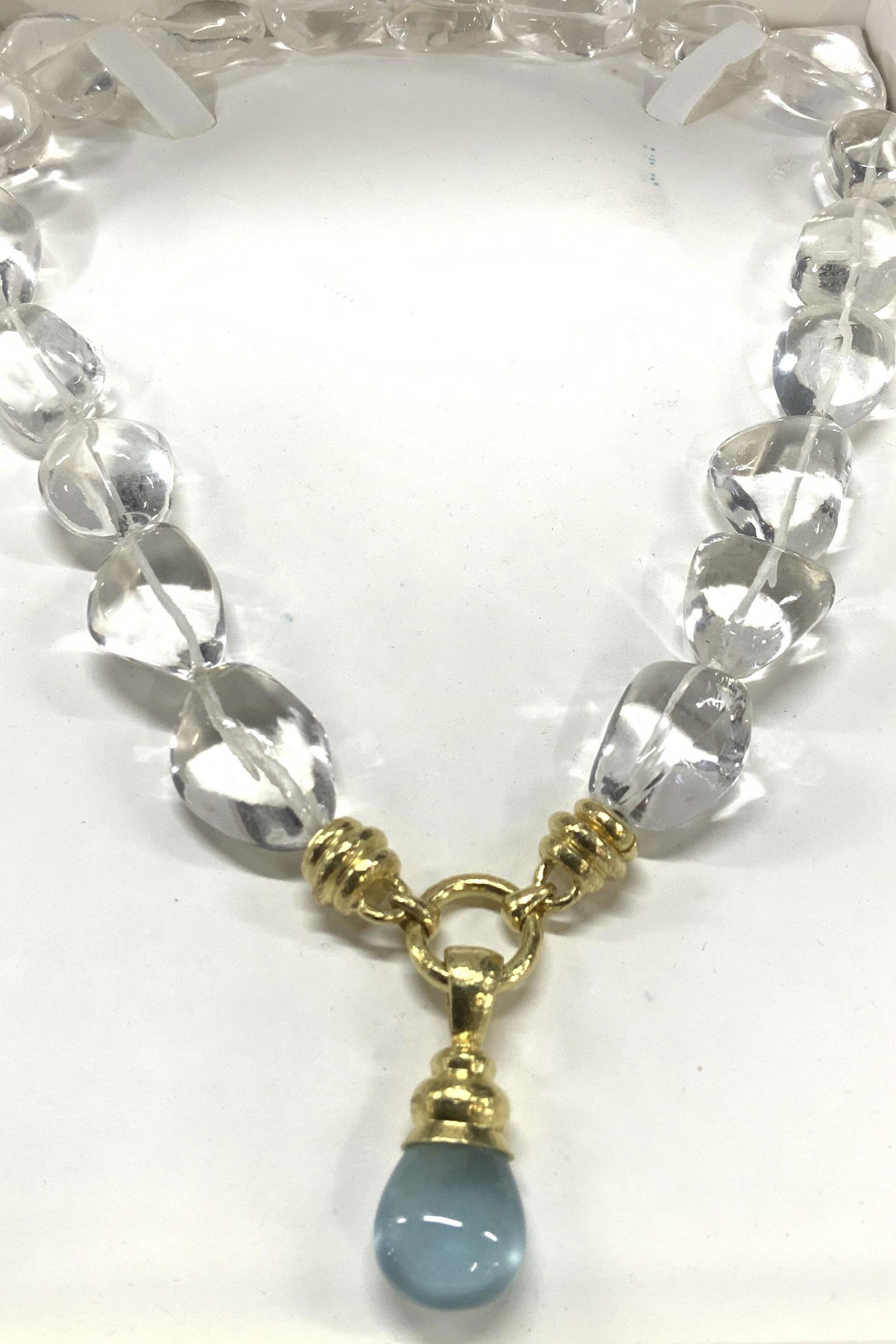 Elizabeth Locke SIGNED18K Quartz Necklace, Box (1 of 13)