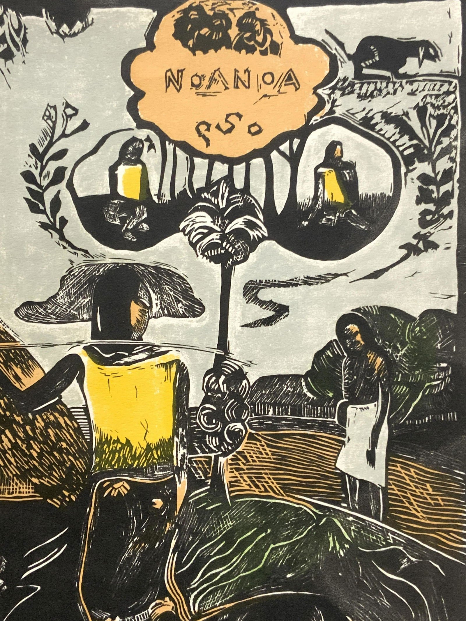 ATTR PAUL GAUGUIN NoaNoa Colored Woodcut (1 of 10)