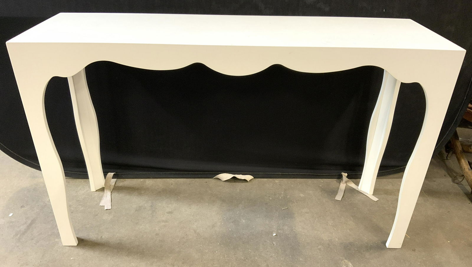 Veneer Console Table W White Finish (1 of 10)