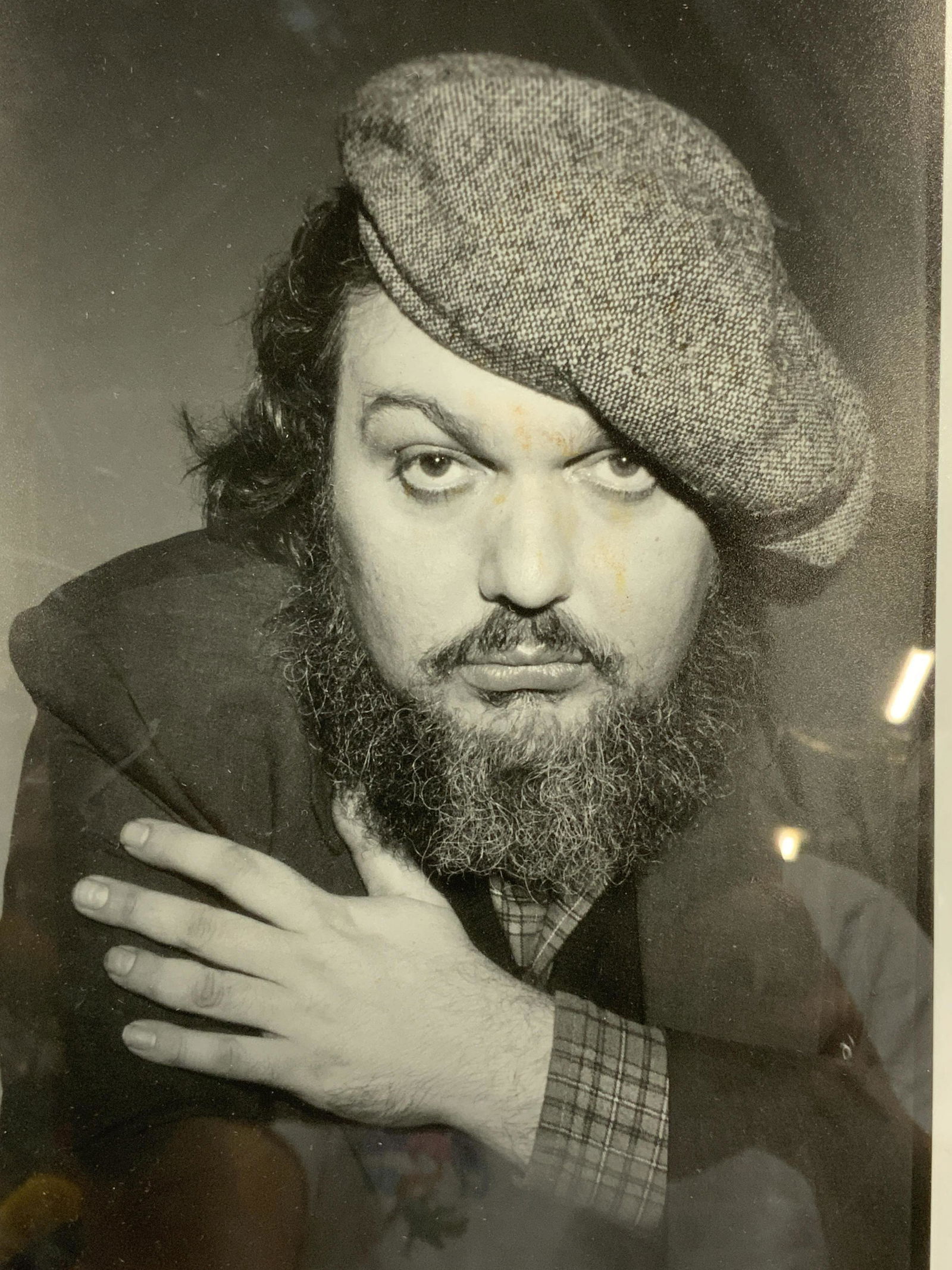 MARCIA RESNICK Photograph of Dr. John: MARCIA RESNICK Photograph of Dr. John, no apparent hallmarks, measures 12 x 15 inches, black toned frame, surface wear to frame, professionally framed, not examined out of frame. Part of a Private Col