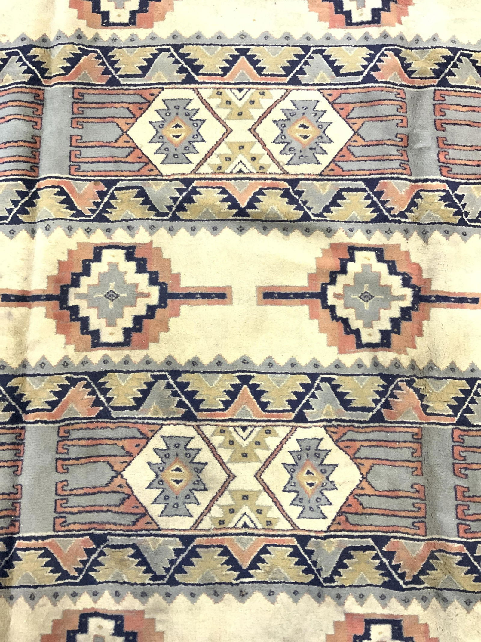 Vintage Handmade Tribal Style Wool Area Rug (1 of 10)