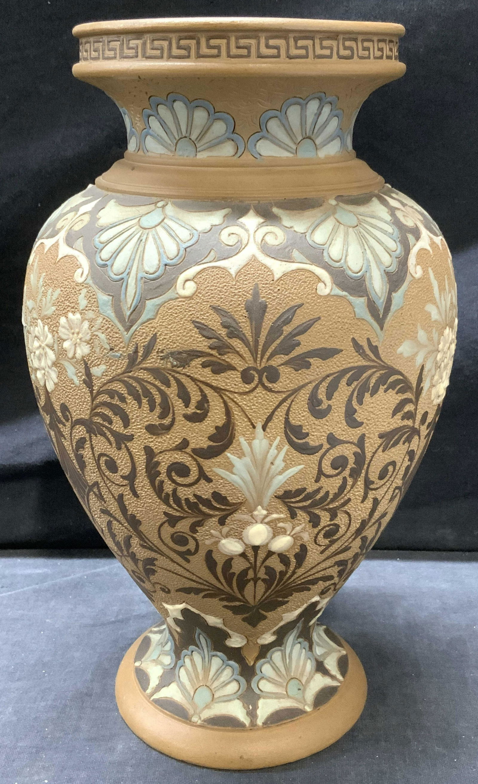 Antique DOULTON LAMBETH Signed Stoneware Vase (1 of 10)