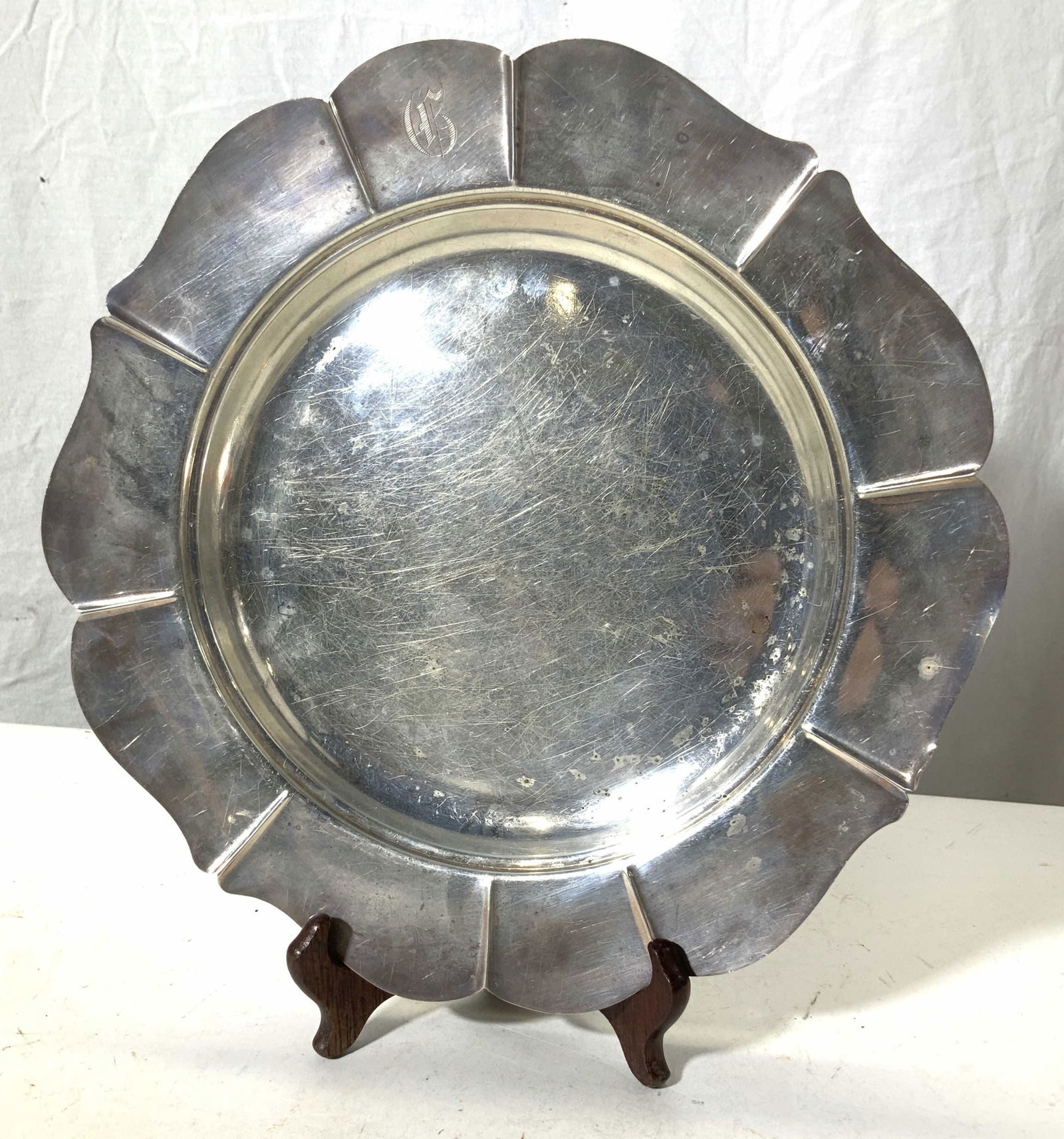 Sterling Silver Vintage Platter, c1935, Signed (1 of 8)