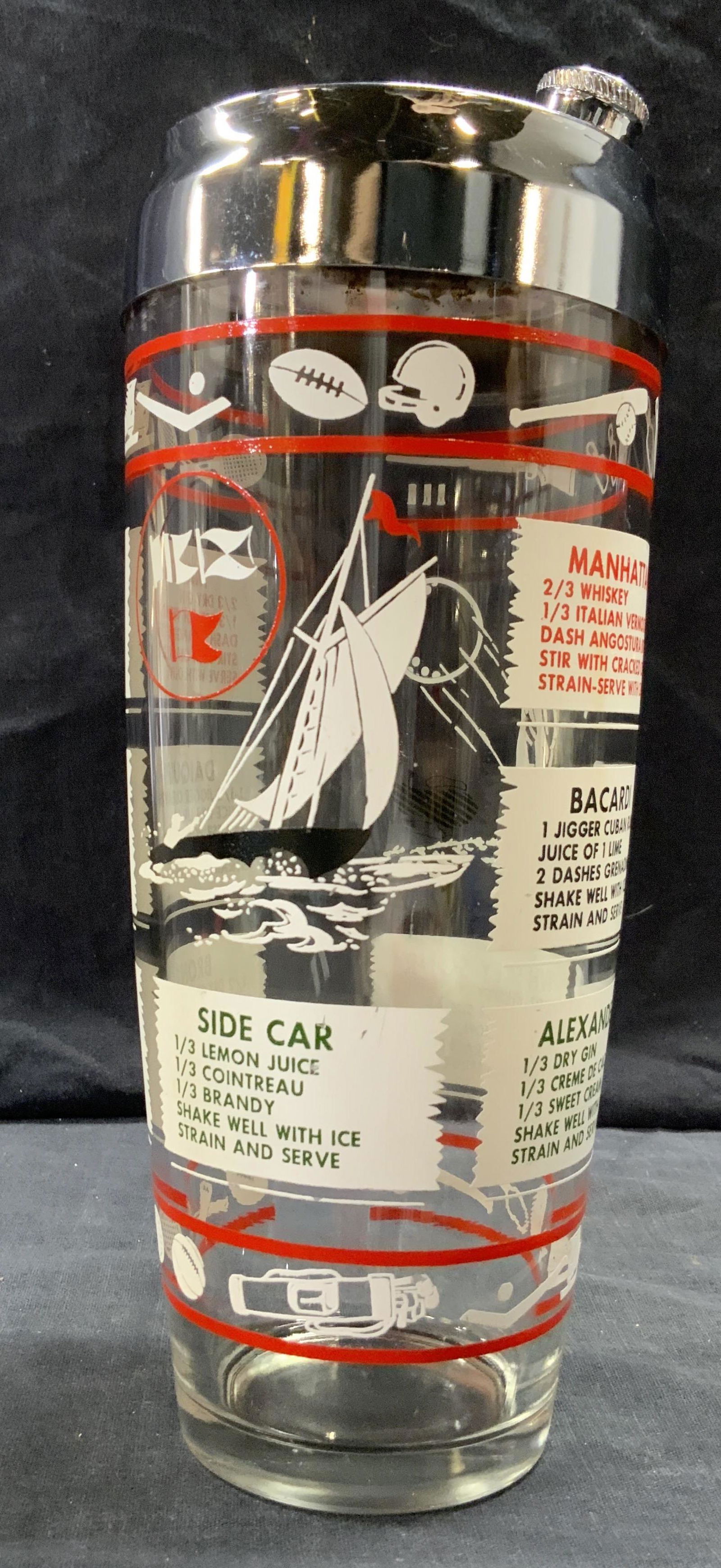 Sports Theme Glass Cocktail Shaker (1 of 6)