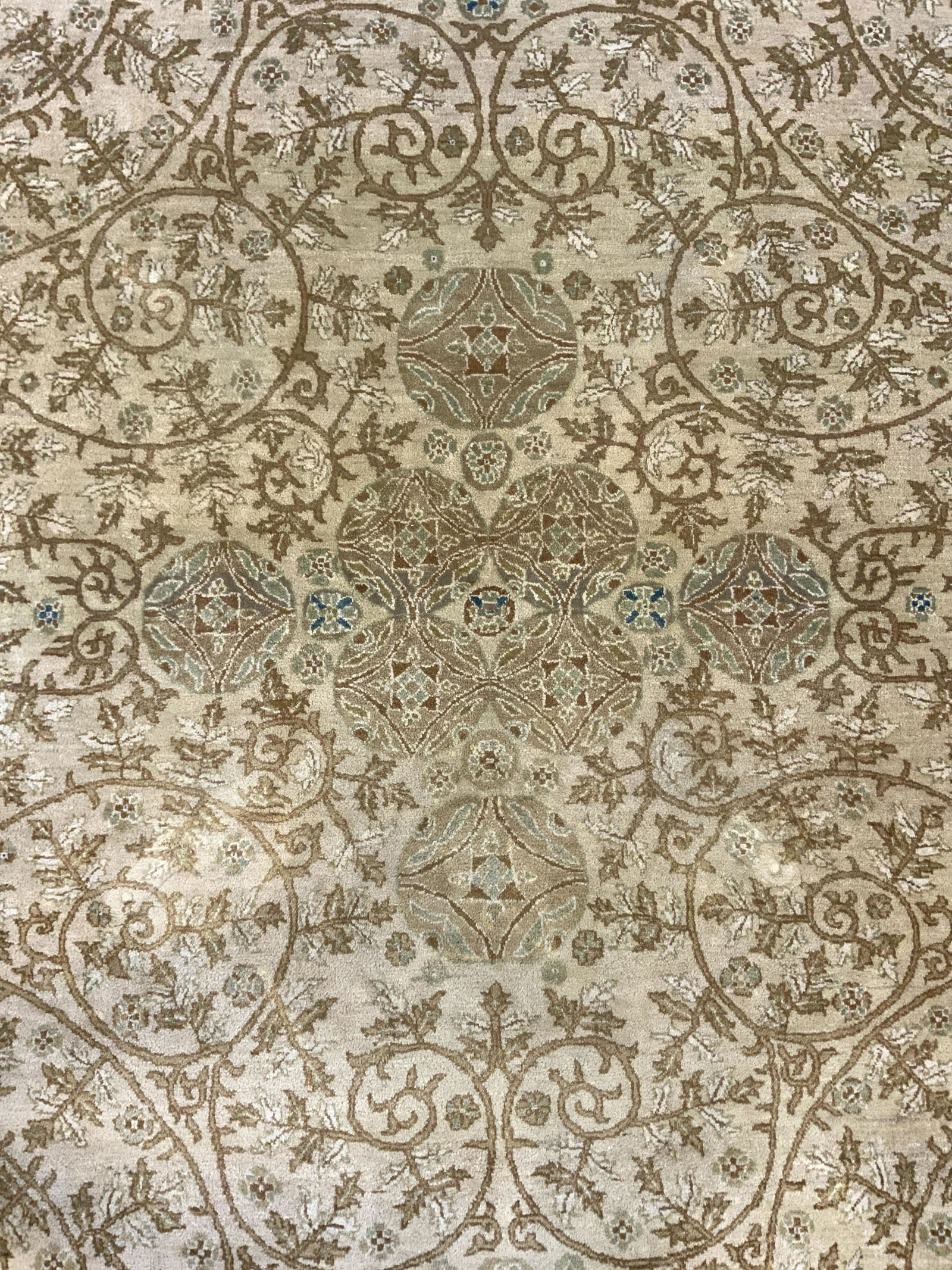 Handmade Wool Fringed Room Size Area Rug (1 of 10)