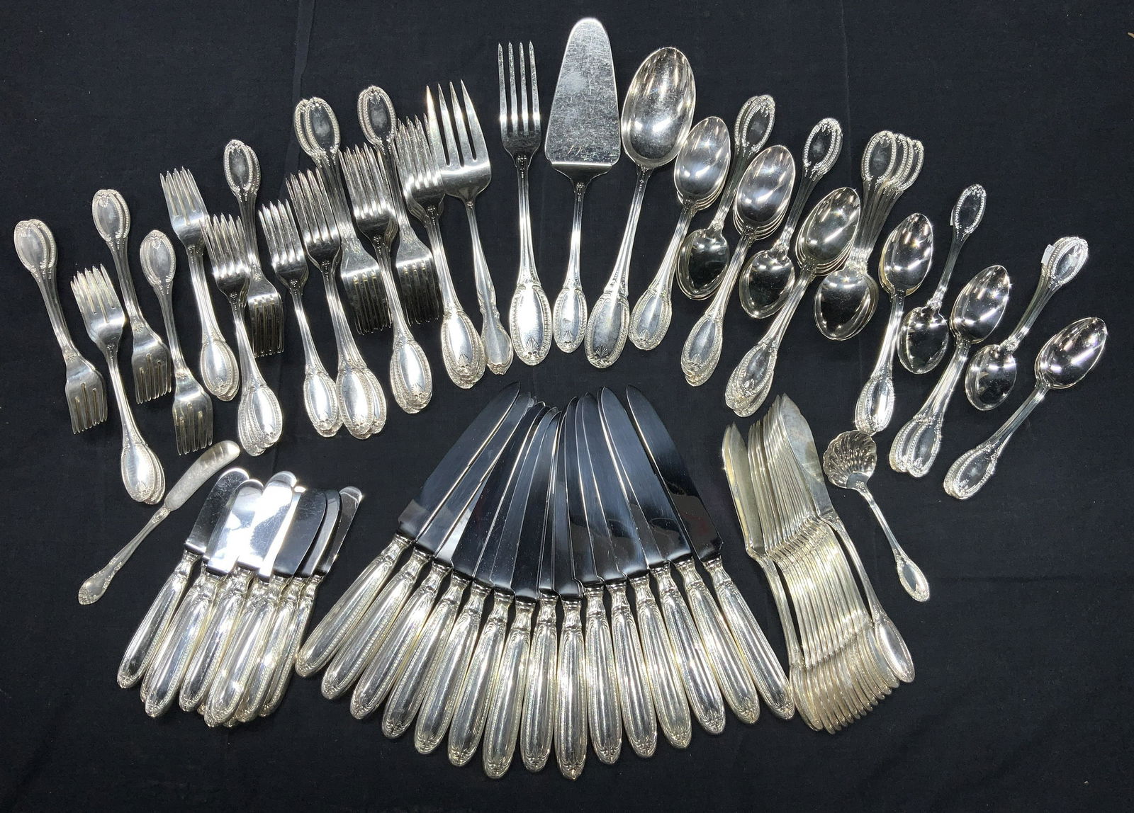 129 Vintage Italian Silver Plated Flatware Set (1 of 12)