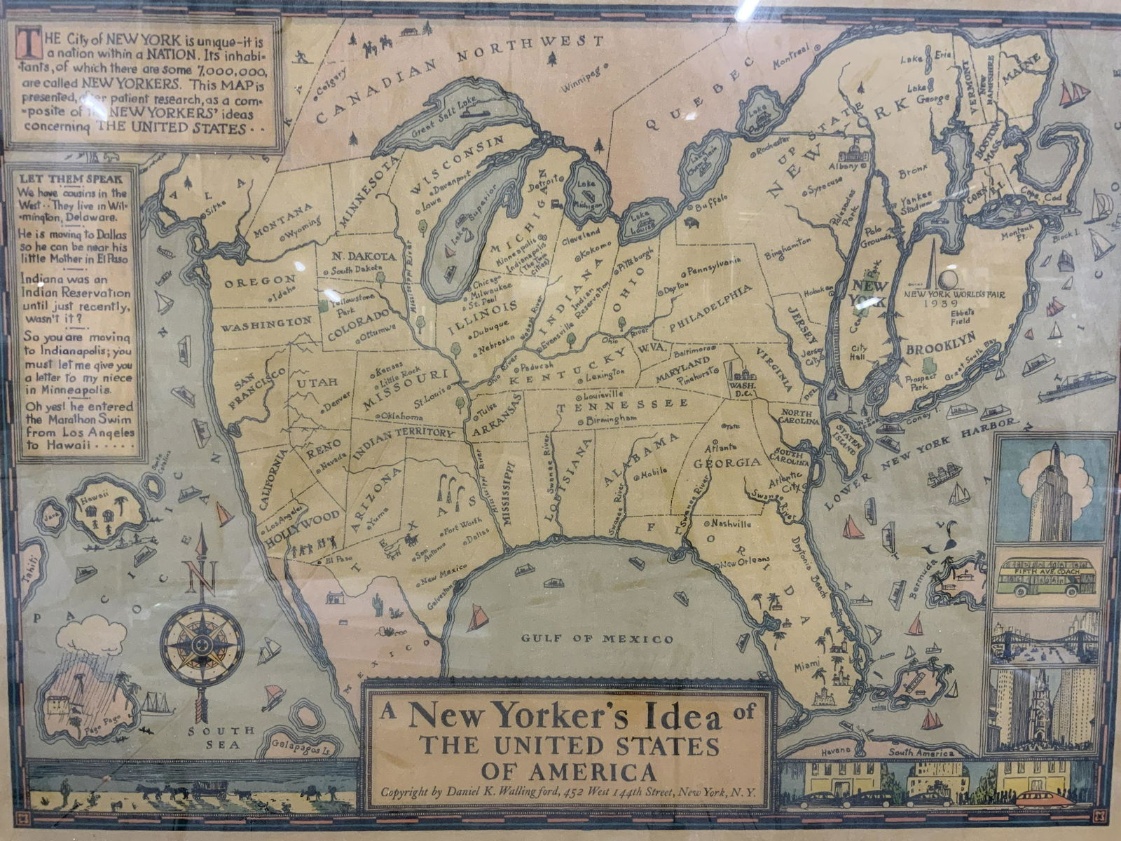 A New Yorker & Bostonians Idea of the USA Maps (1 of 12)