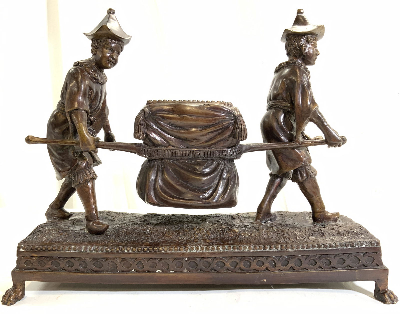 MAITLAND SMITH Bronze Sculpture Two Boys W Litter (1 of 10)