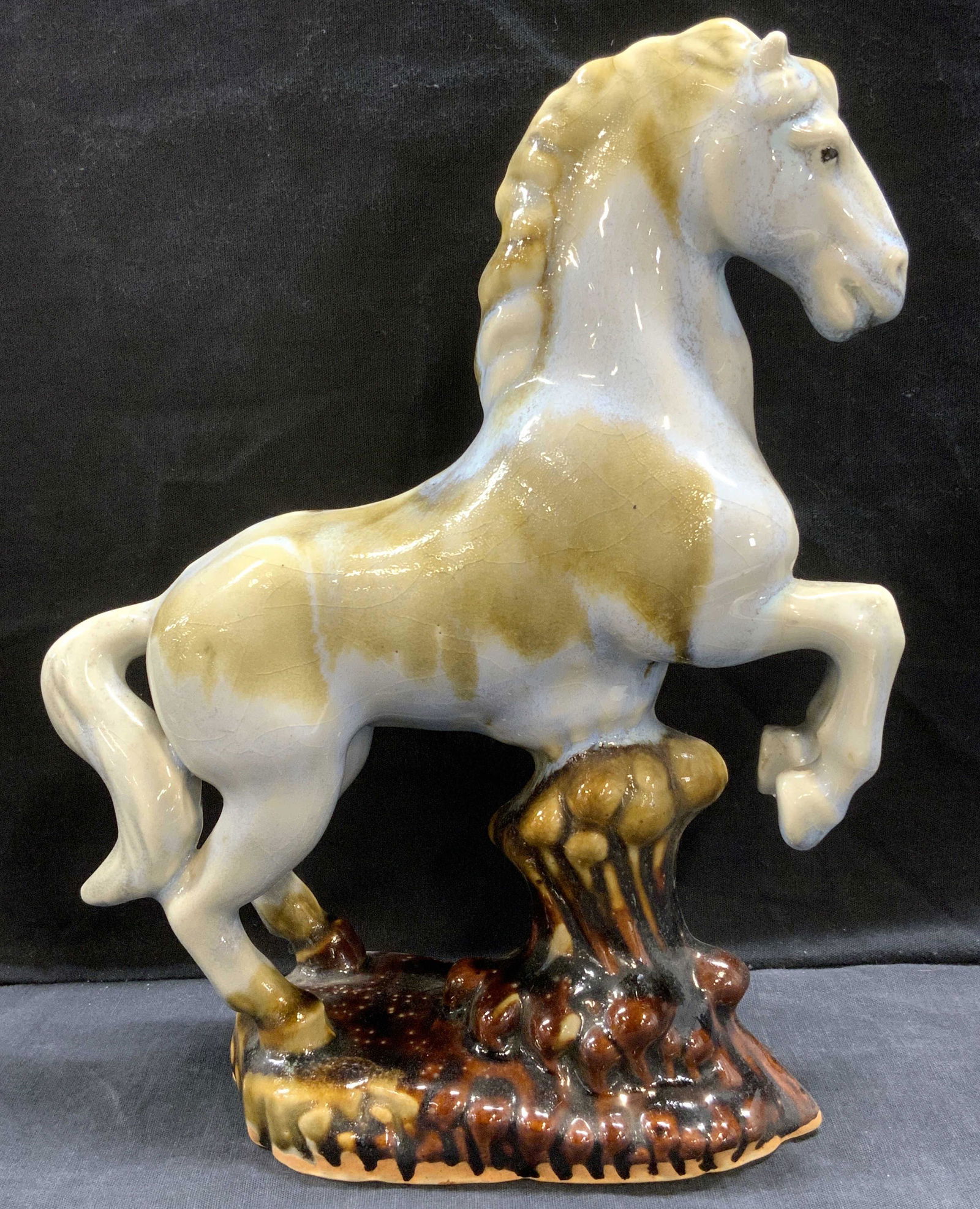 Glazed Ceramic Horse Sculpture (1 of 10)