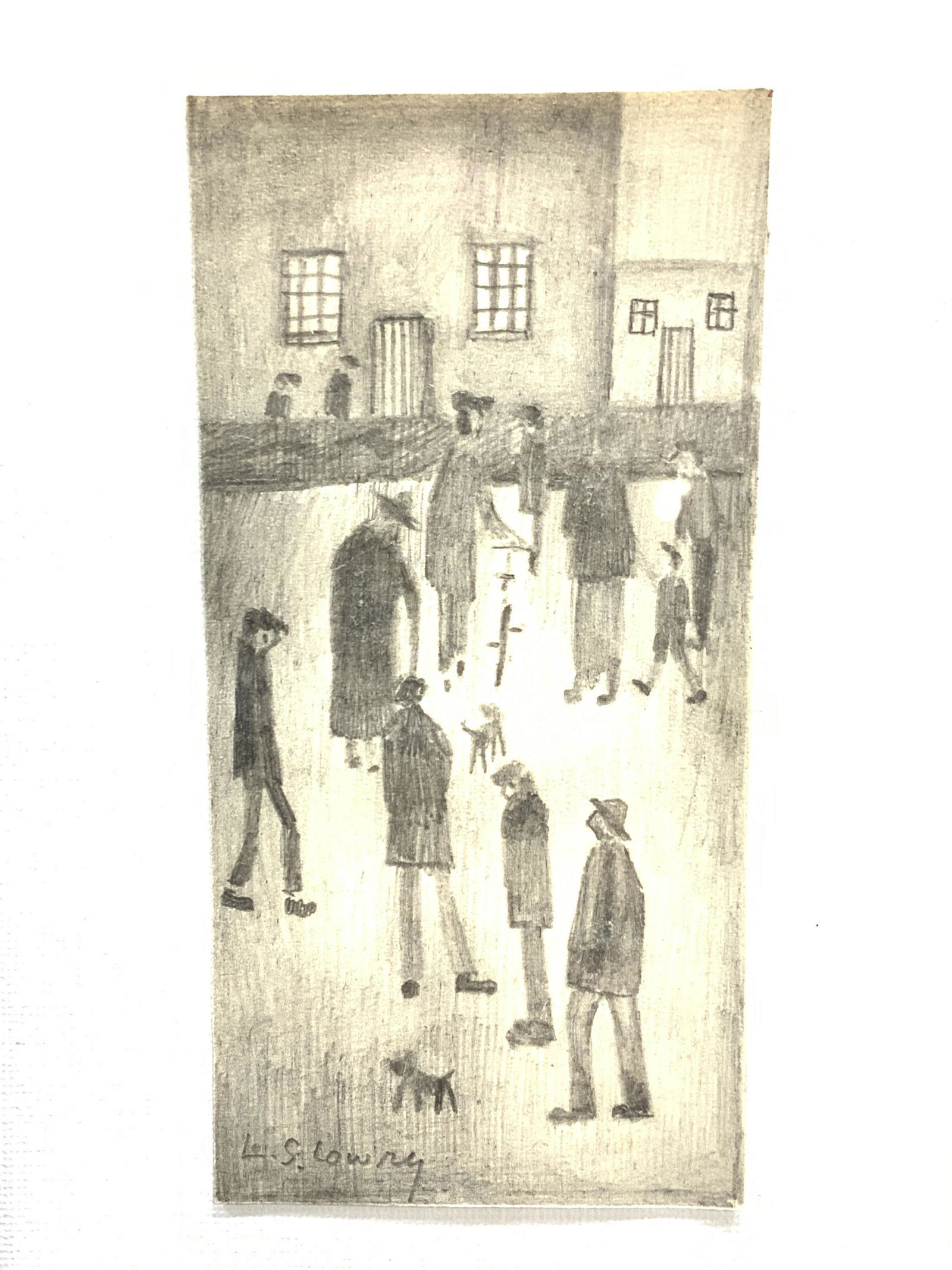 ATTR L.S. LOWRY Signed Original Graphite Drawing (1 of 10)