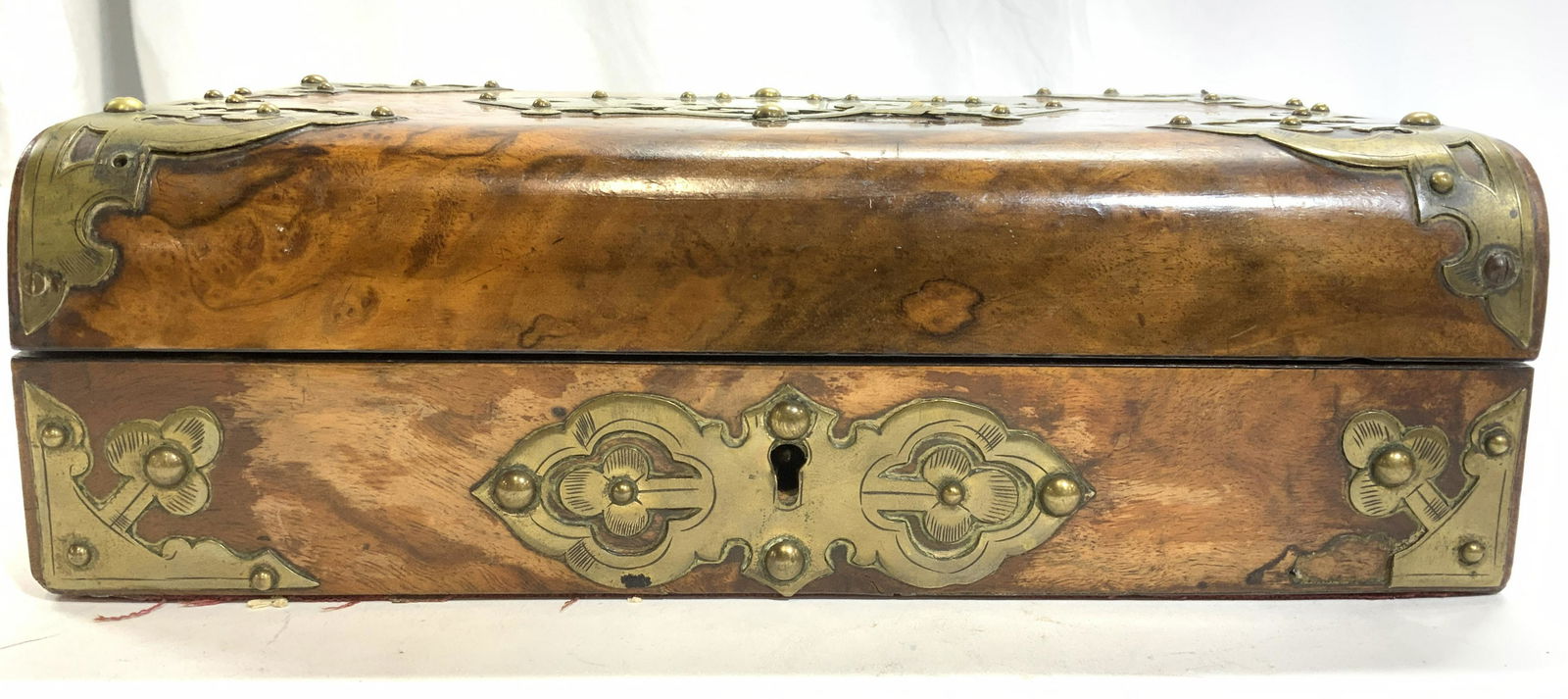 Vntg Wooden Keepsake Box W Playing Card Detail (1 of 10)