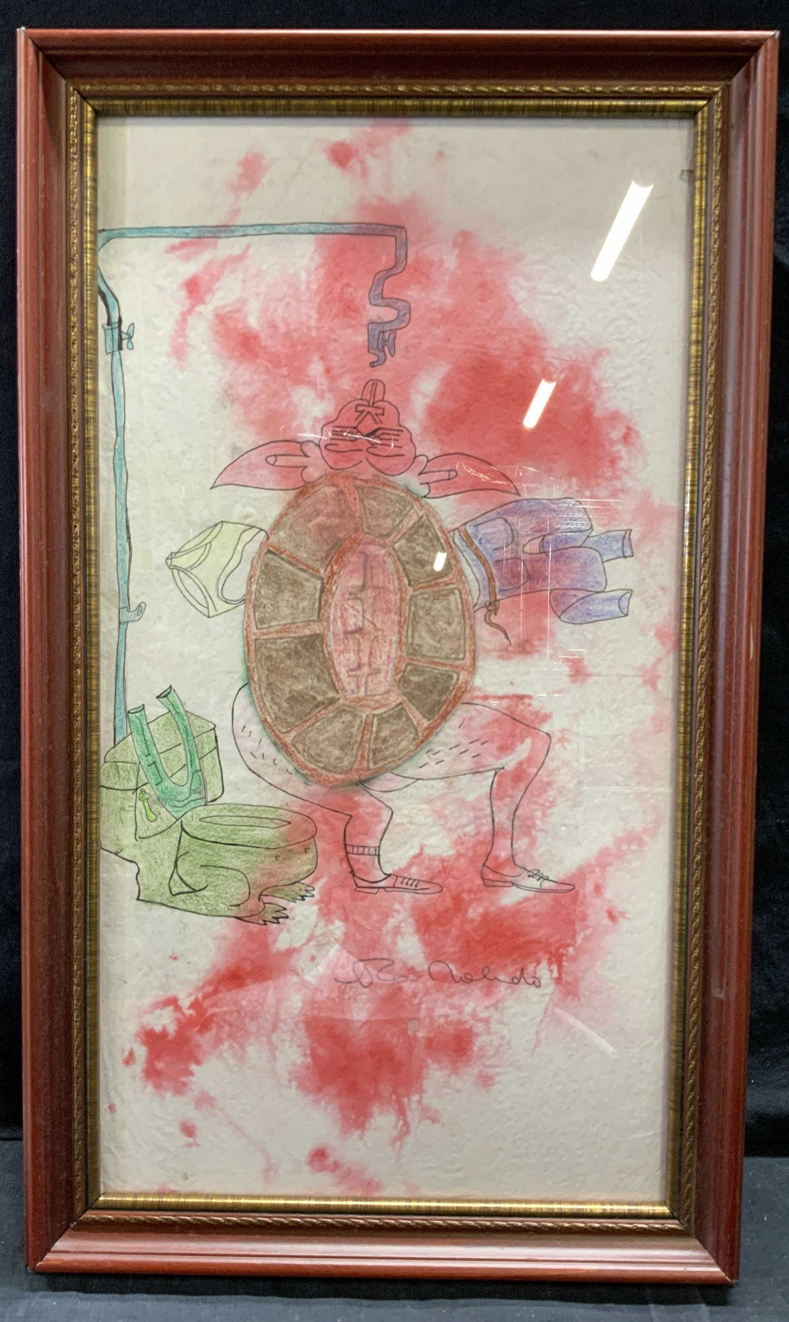ATTR FRANCISCO TOLEDO Signed Abstract Watercolor (1 of 10)