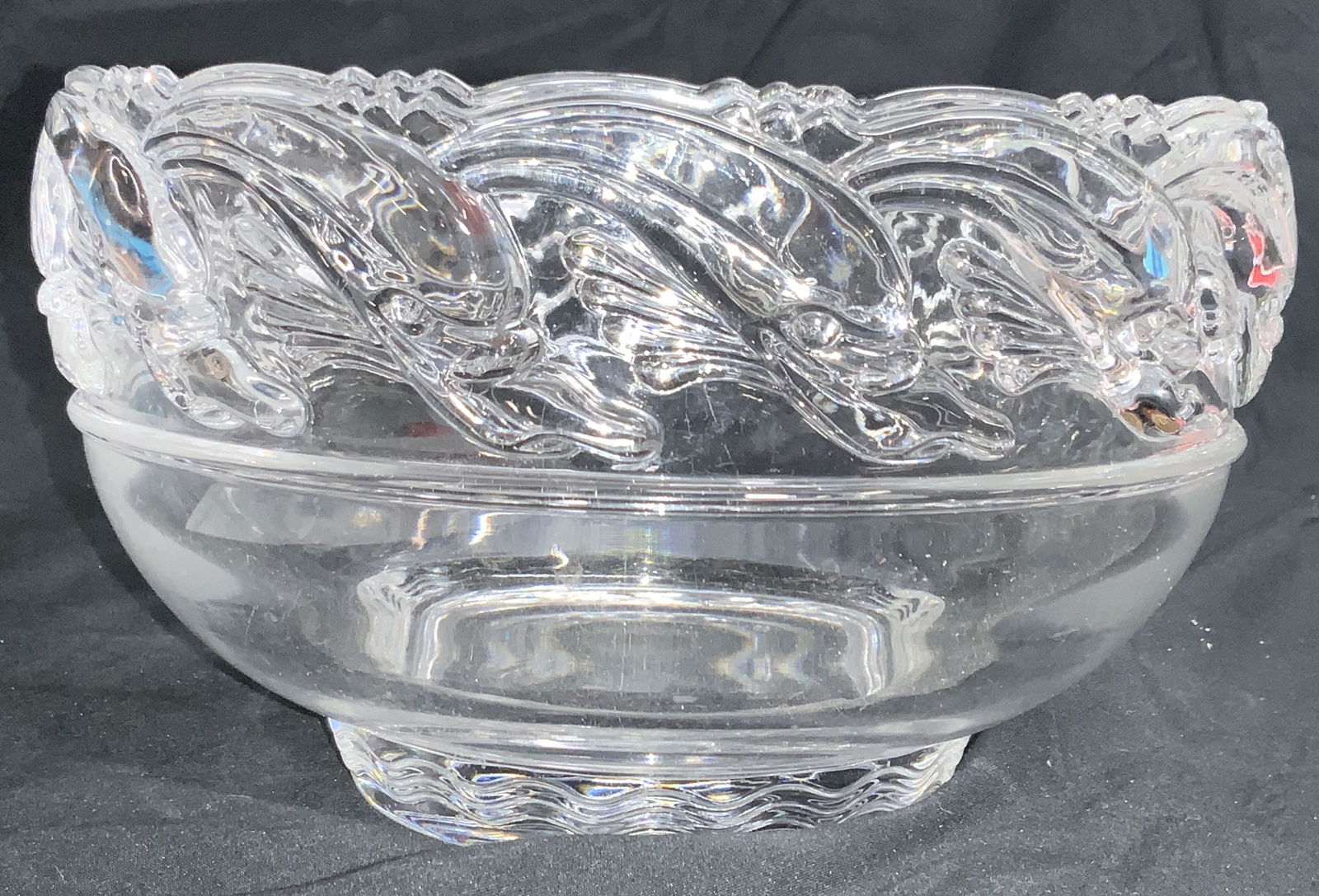 TIFFANY & CO Crystal Dolphin Bowl (1 of 7)