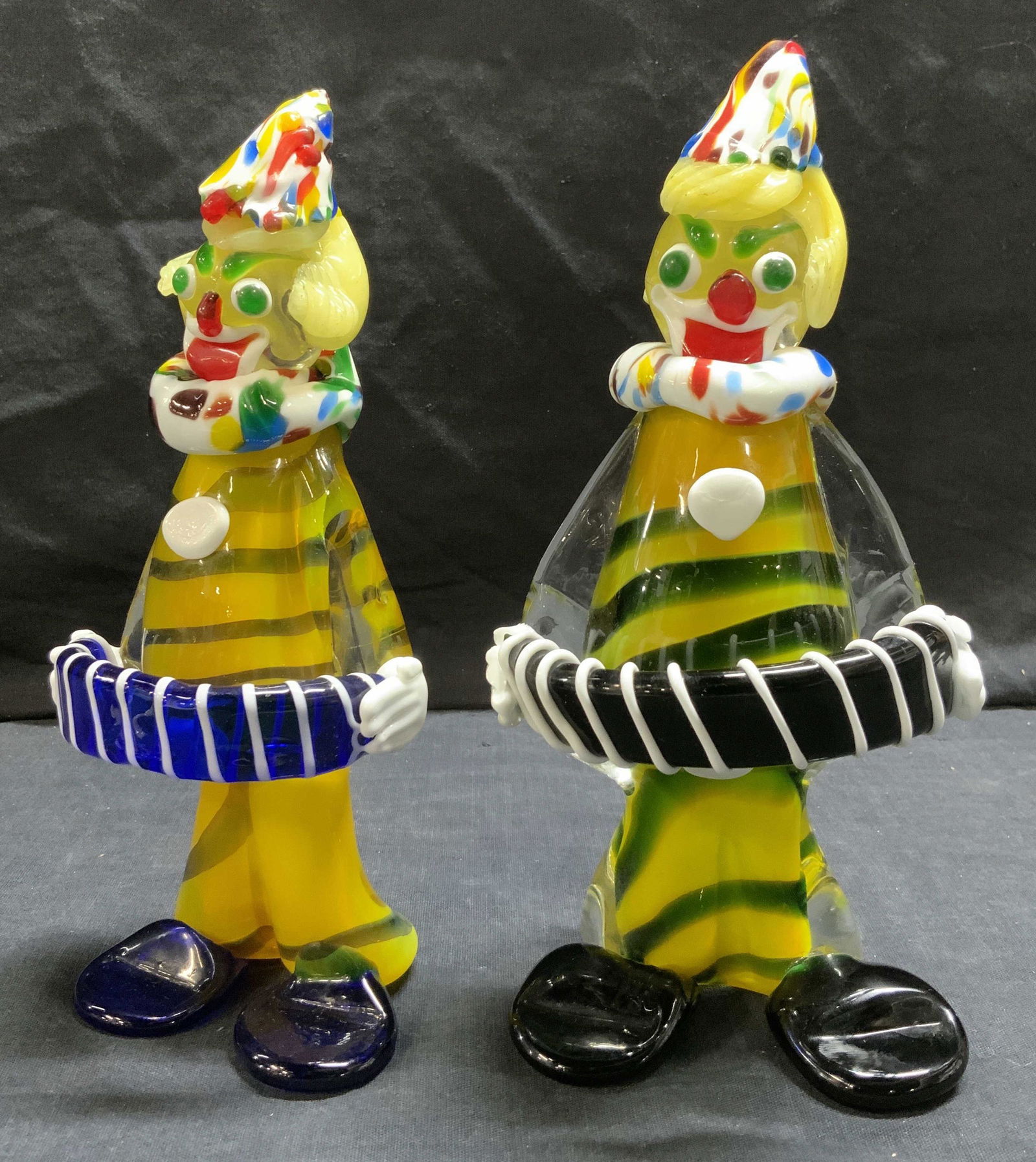 Murano Glass Pair Circus Clowns Figurines (1 of 7)