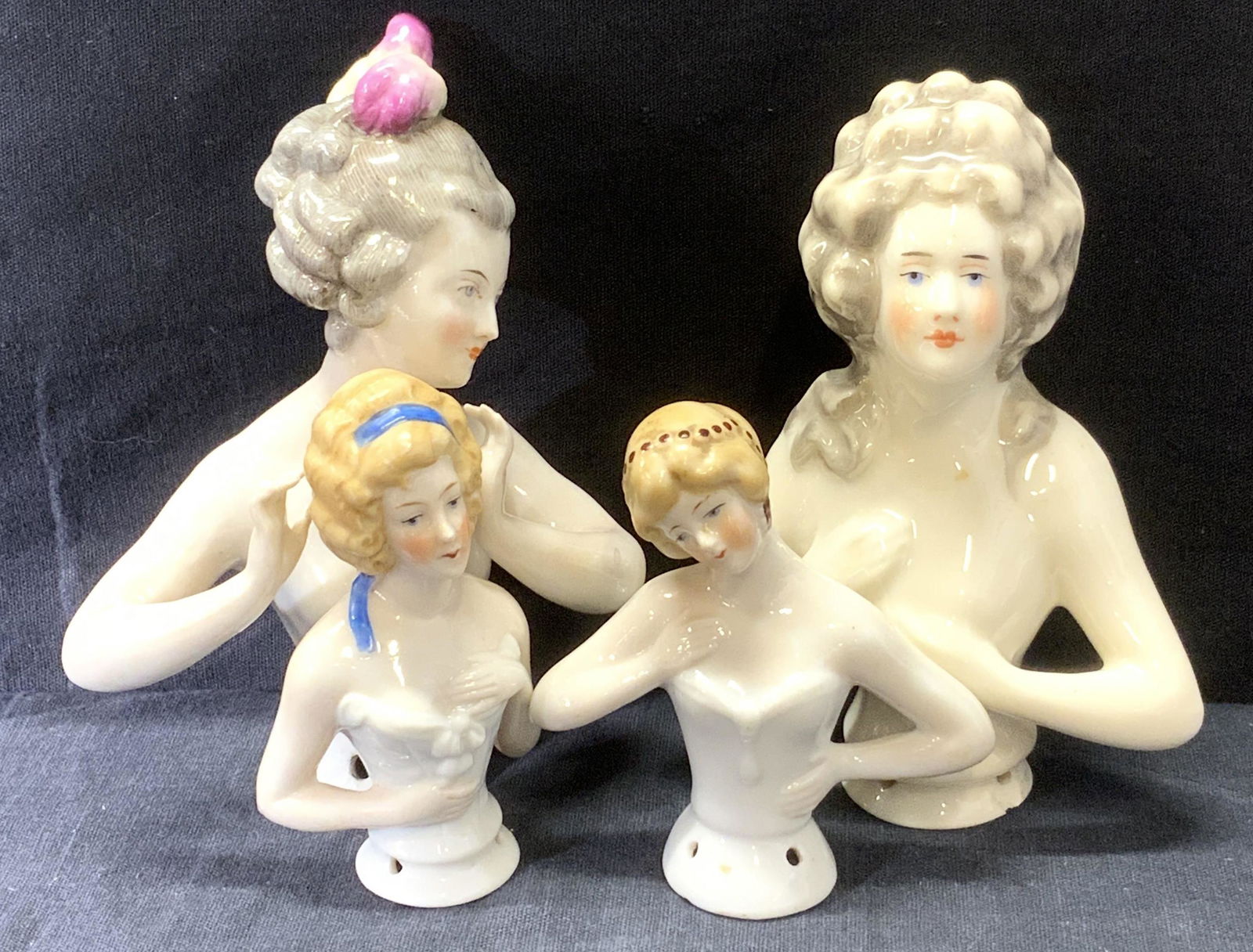 Lot of 4 Vintage Porcelain Ladies Figurines (1 of 7)