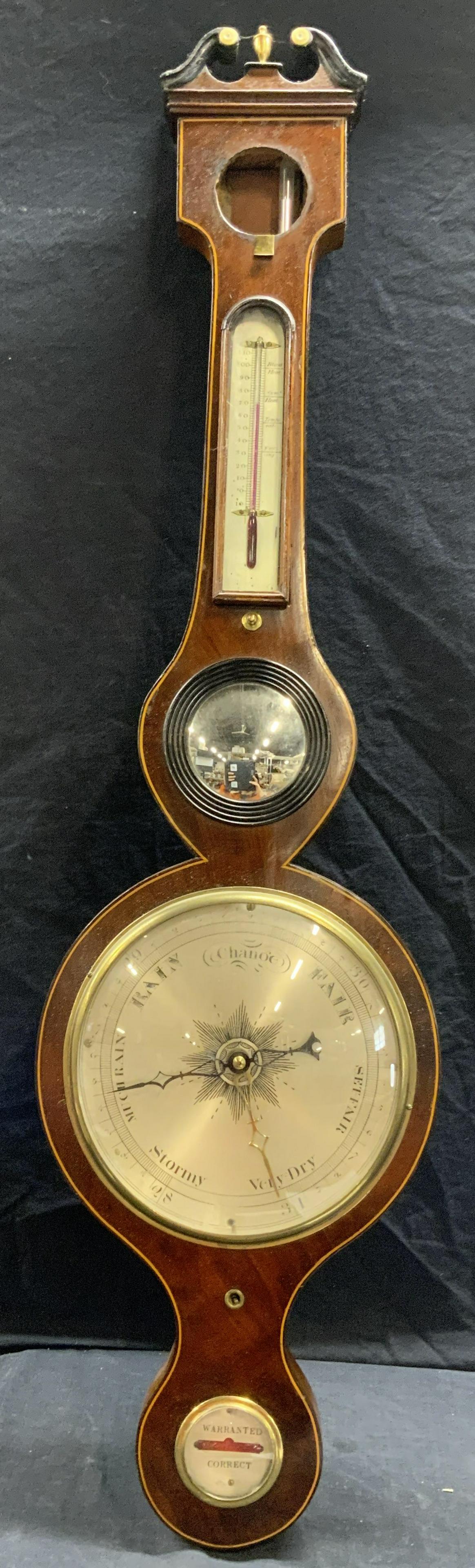 Antique Mahogany Banjo Barometer (1 of 16)
