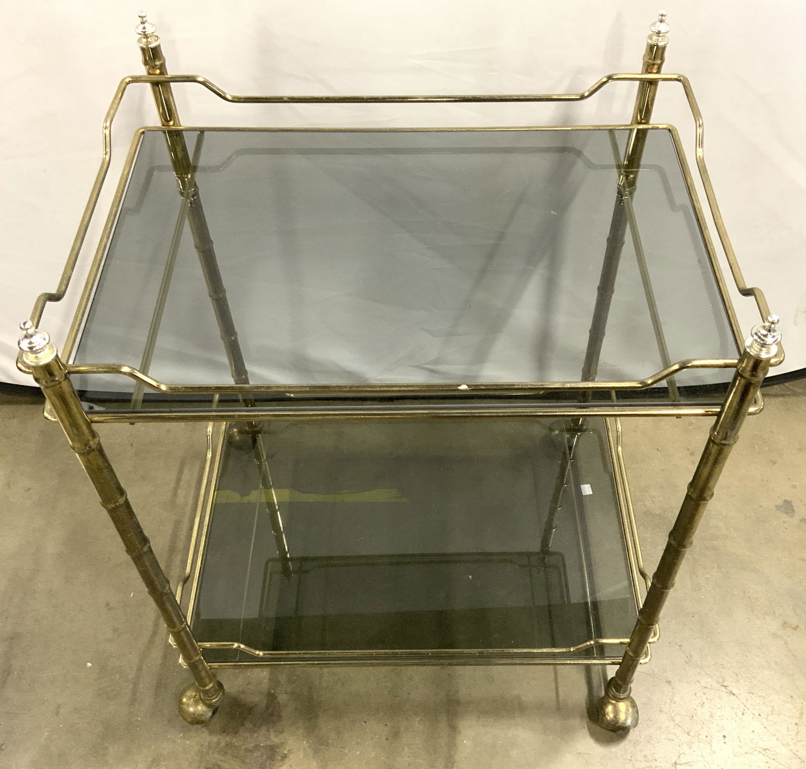 Vintage Metal 2 Tier Bar Cart (1 of 10)