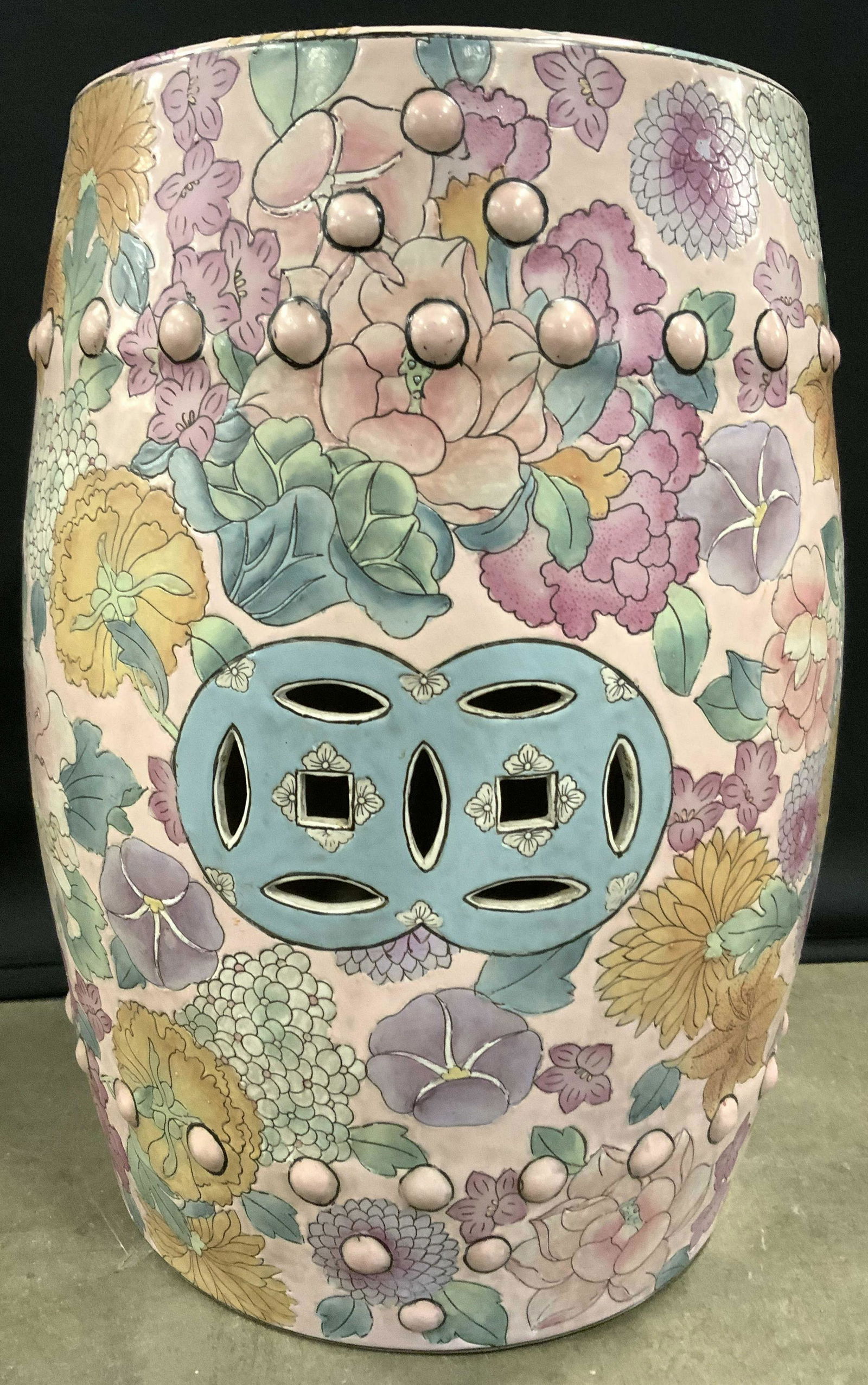 Signed Vintage Asian Porcelain Garden Stool (1 of 10)