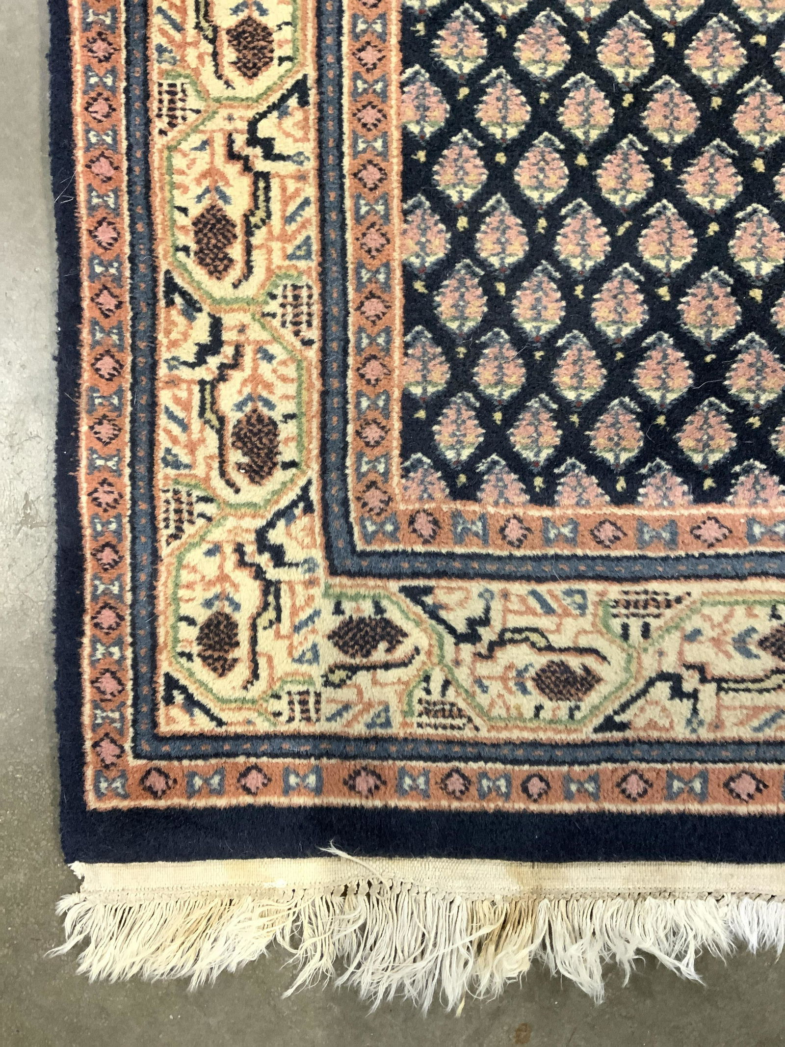 Vintage Handmade Fringed Wool Runner (1 of 10)