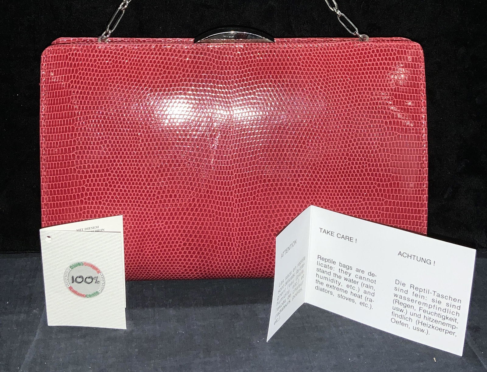 SUAREZ NEW YORK Reptile Leather Clutch, Italy (1 of 12)