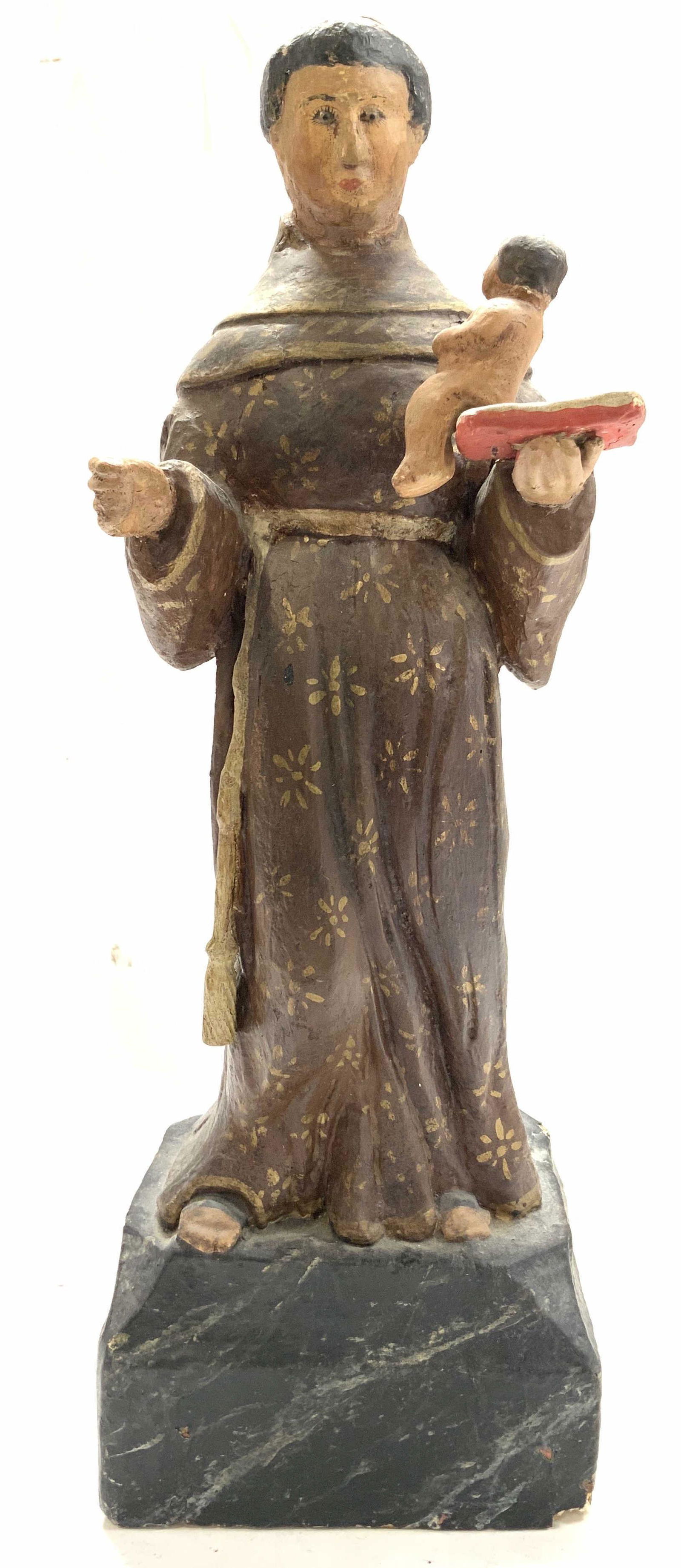 Saint Anthony W Baby Jesus Plaster Statue (1 of 12)