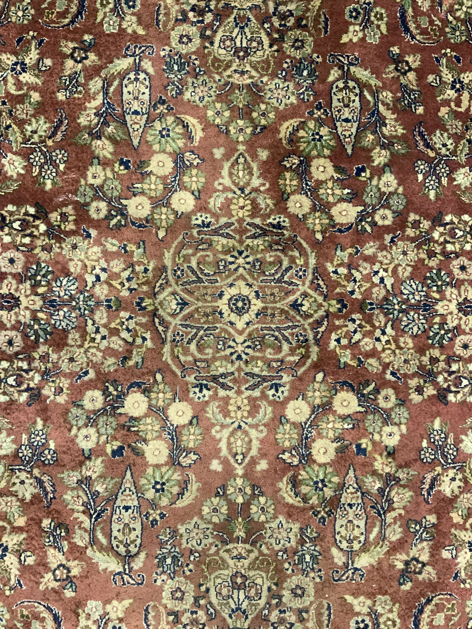 Vintage Handmade Persian Fringed Wool Area Rug (1 of 10)