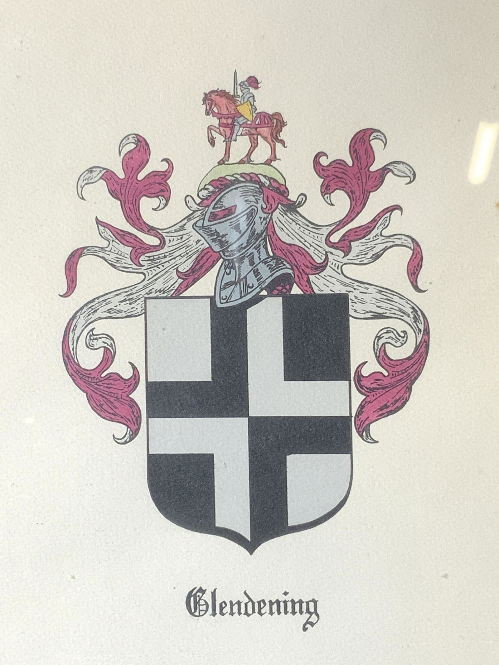 Vintage Glendening Heraldry Crest (1 of 4)